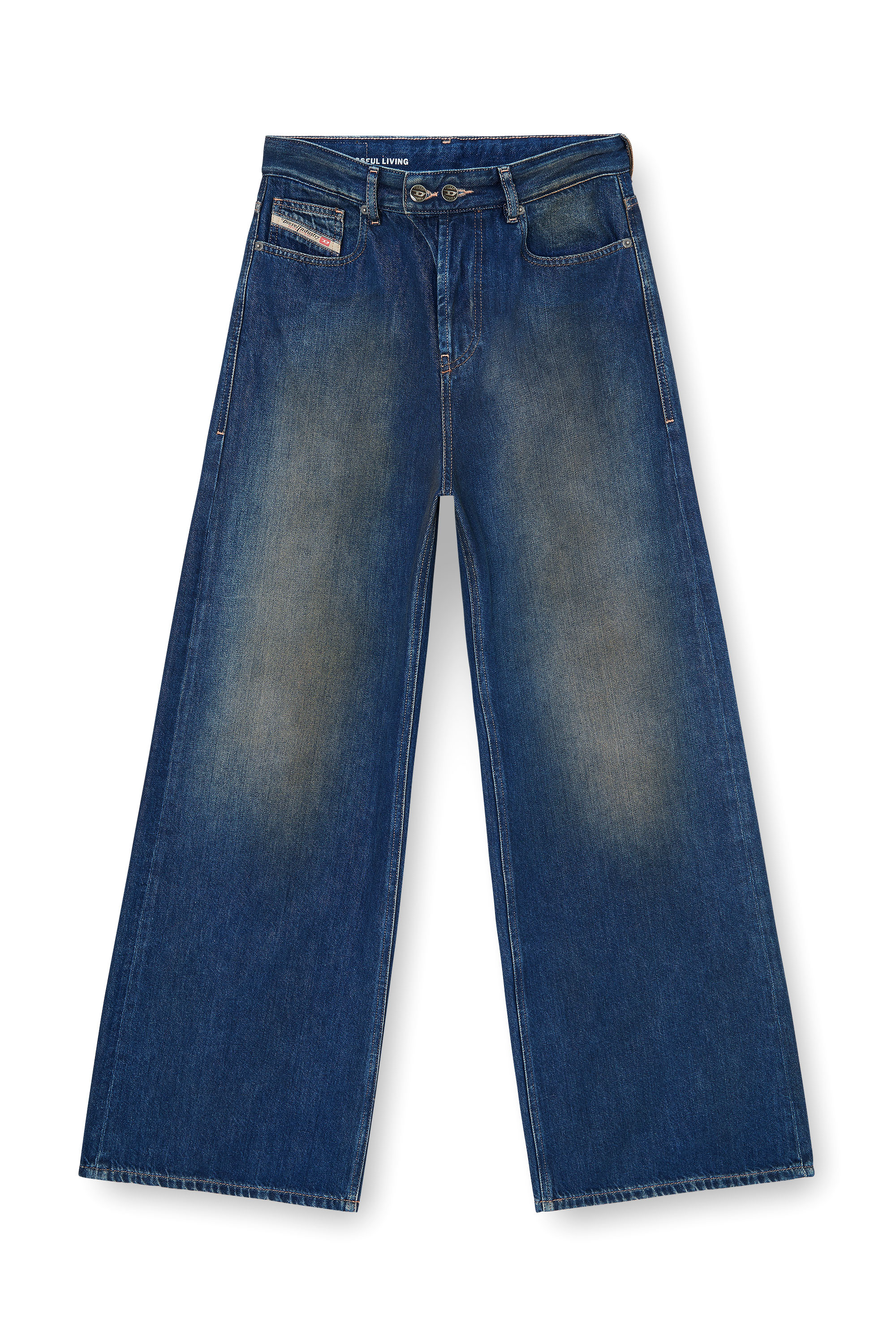 Diesel - Female's Relaxed Jeans 1996 D-Sire 09P47, Dark Blue - 1