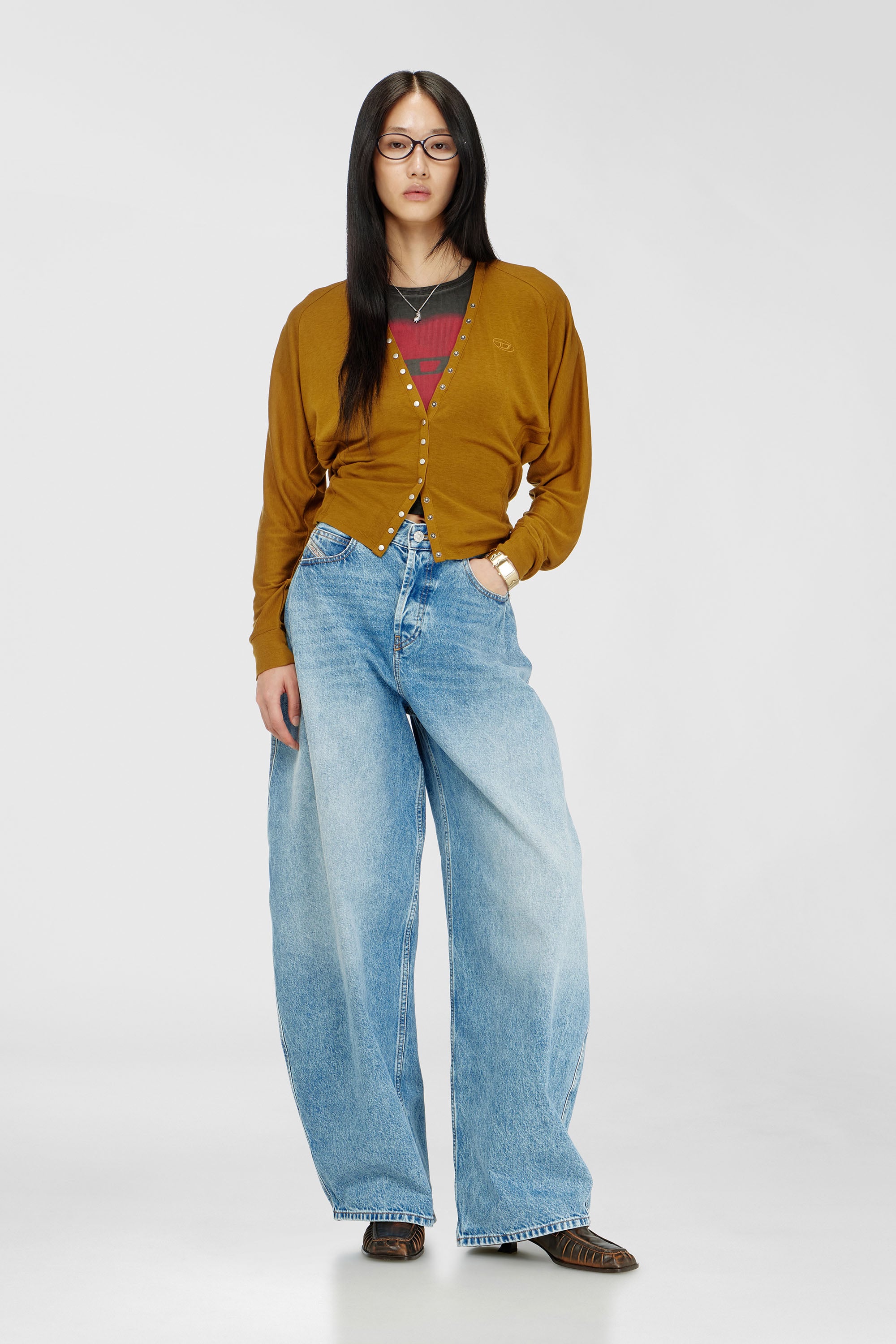 Diesel - Female's Relaxed Jeans 1987 D-Khelz 09I29, Light Blue - 2