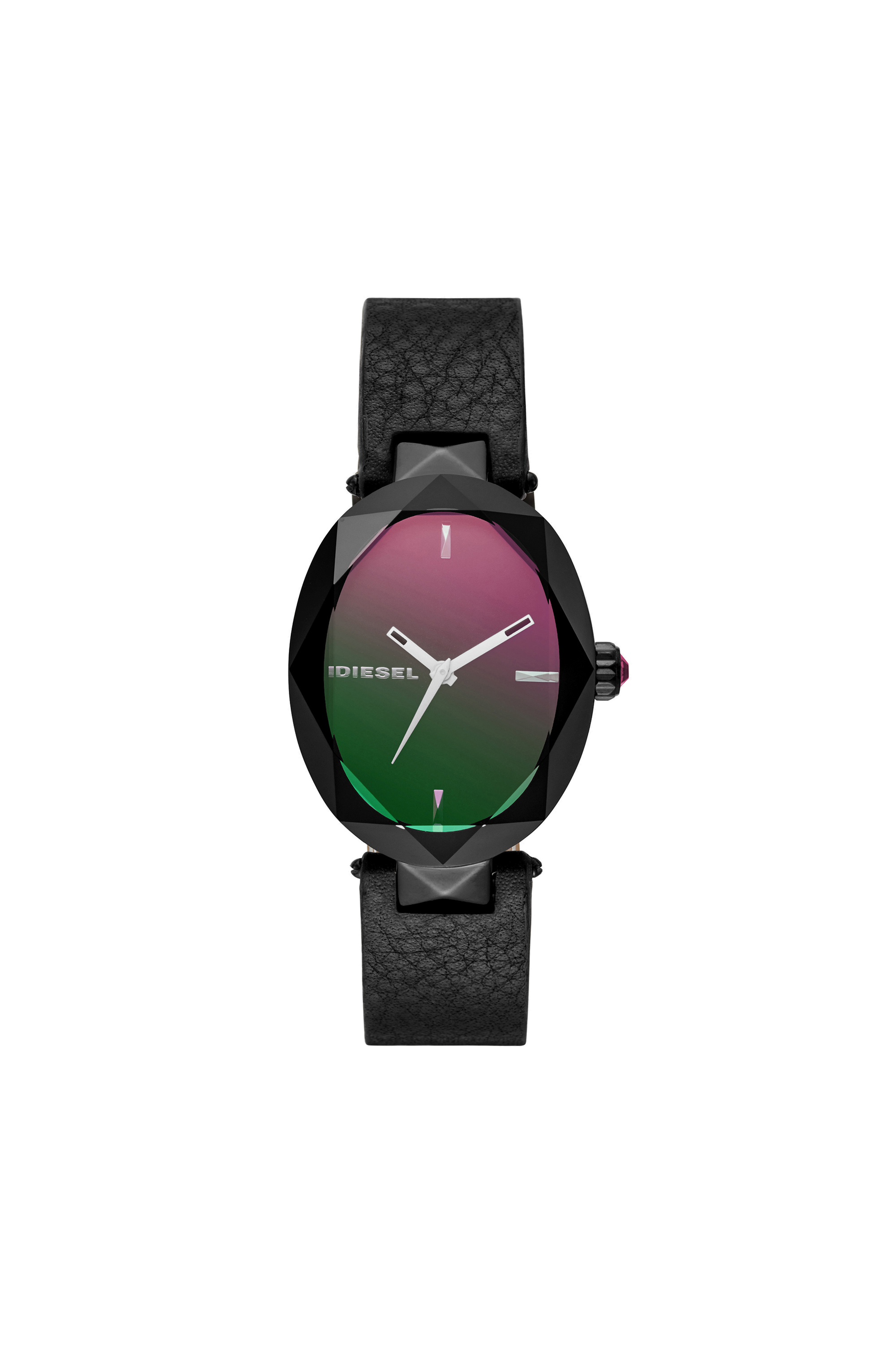 Diesel - DZ5578, Jules reloj de tres manecillas con correa en piel negra Mujer in Negro - 1