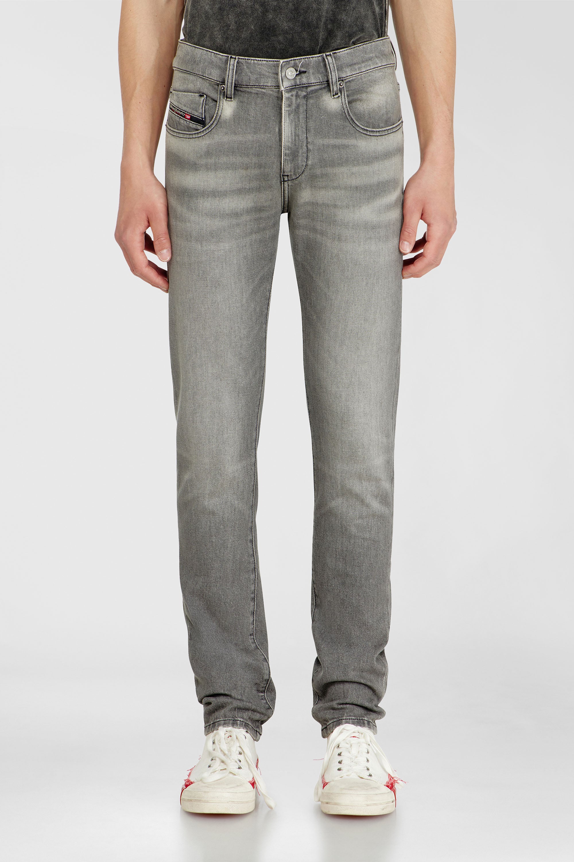Diesel - Male's Slim Jeans 2019 D-Strukt 0KBBL, Light Grey - 1