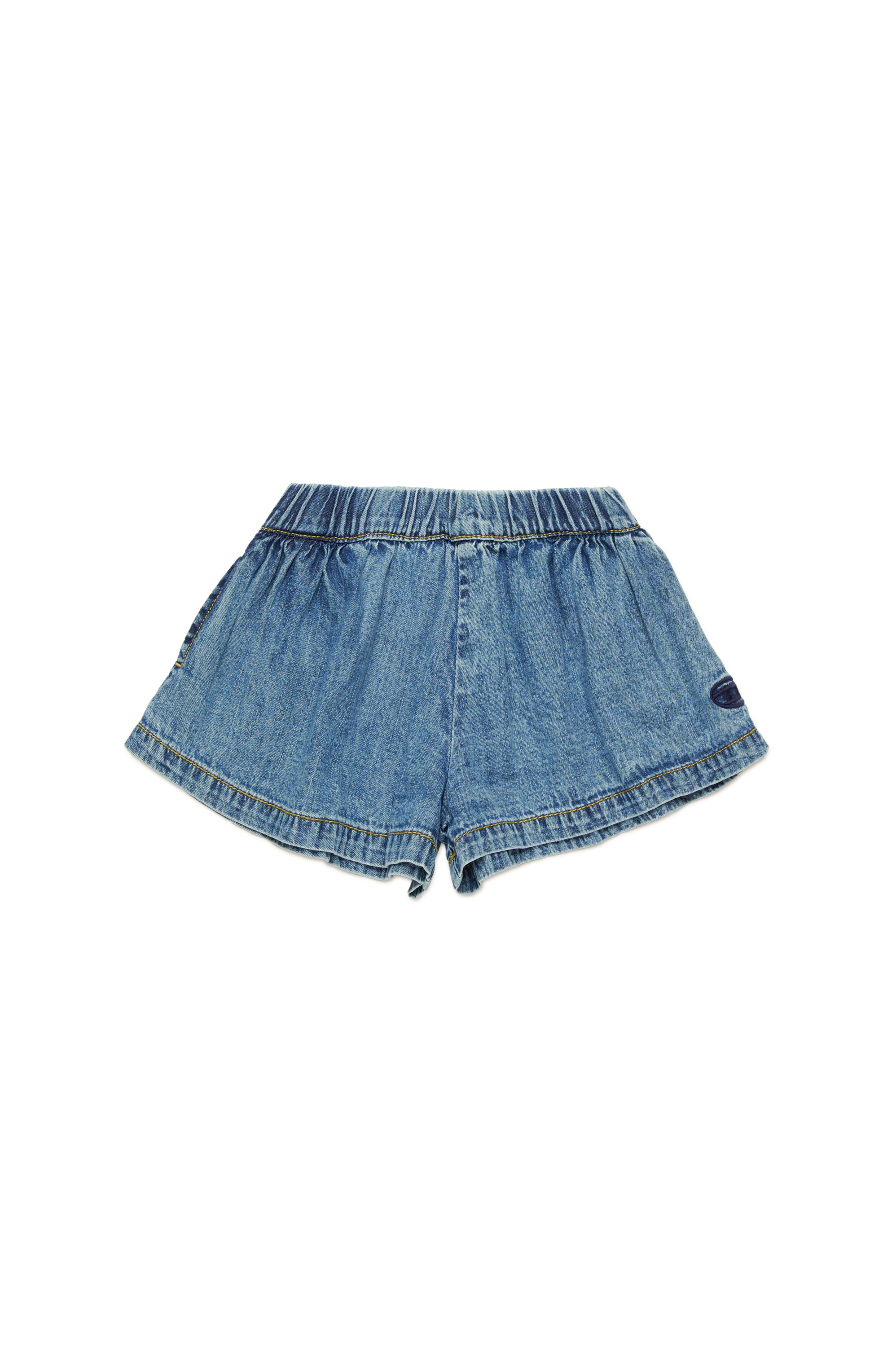 Denim shorts with Oval D embroidery | Blue | 3-36 MONTHS