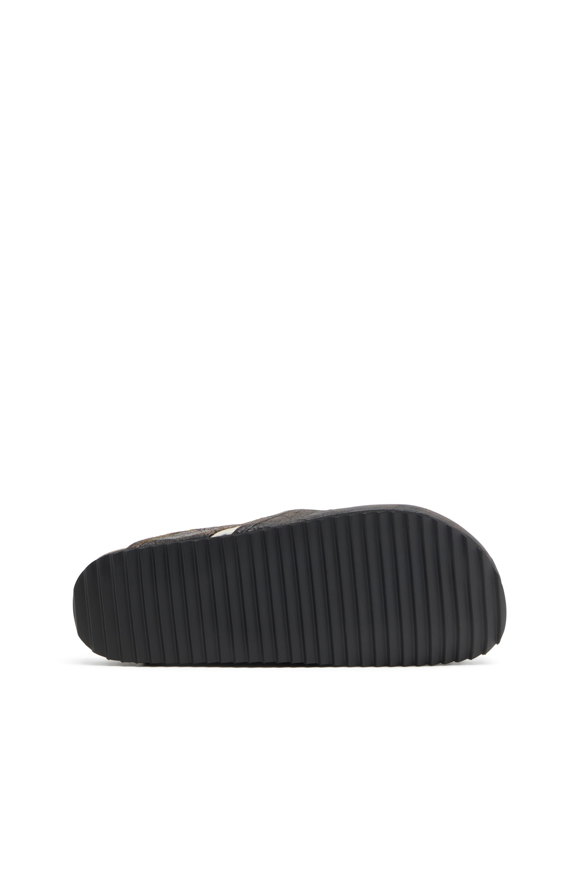 Diesel - D-WOODSTOCK SLIP-ON, D-Woodstock-Sabots en daim à effet craquelé Homme in Marron - 4