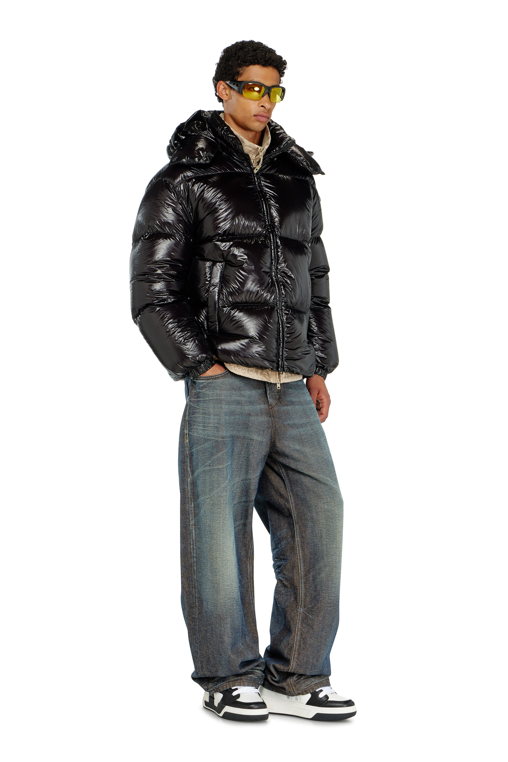 Diesel - W-ROLFYS-WRD-BKCP, Chaqueta acolchada con capucha desmontable Hombre in ToBeDefined - 2