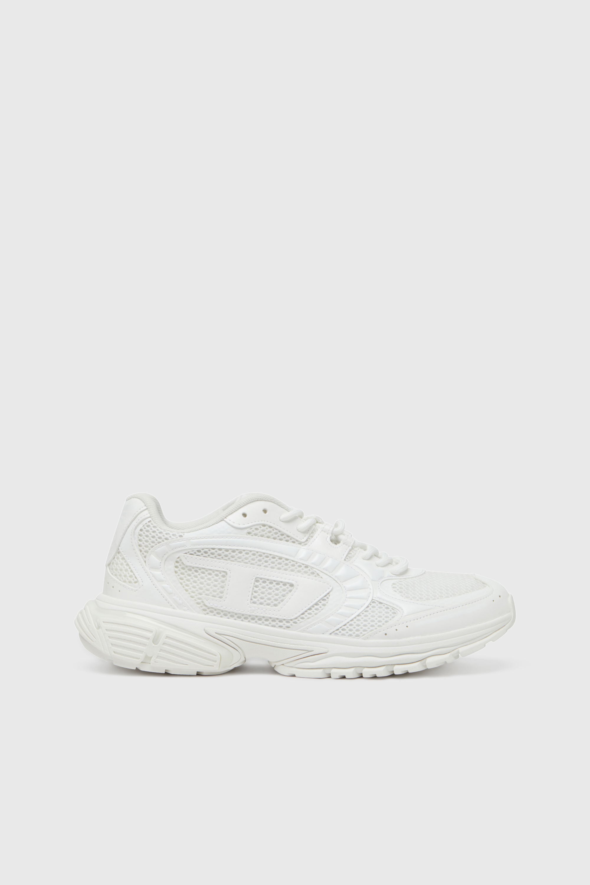 Diesel - S-PRO-V-DENSE LOW, S-Pro-V-Dense-Sneakers en mesh avec logo Oval D Homme in Blanc - 1