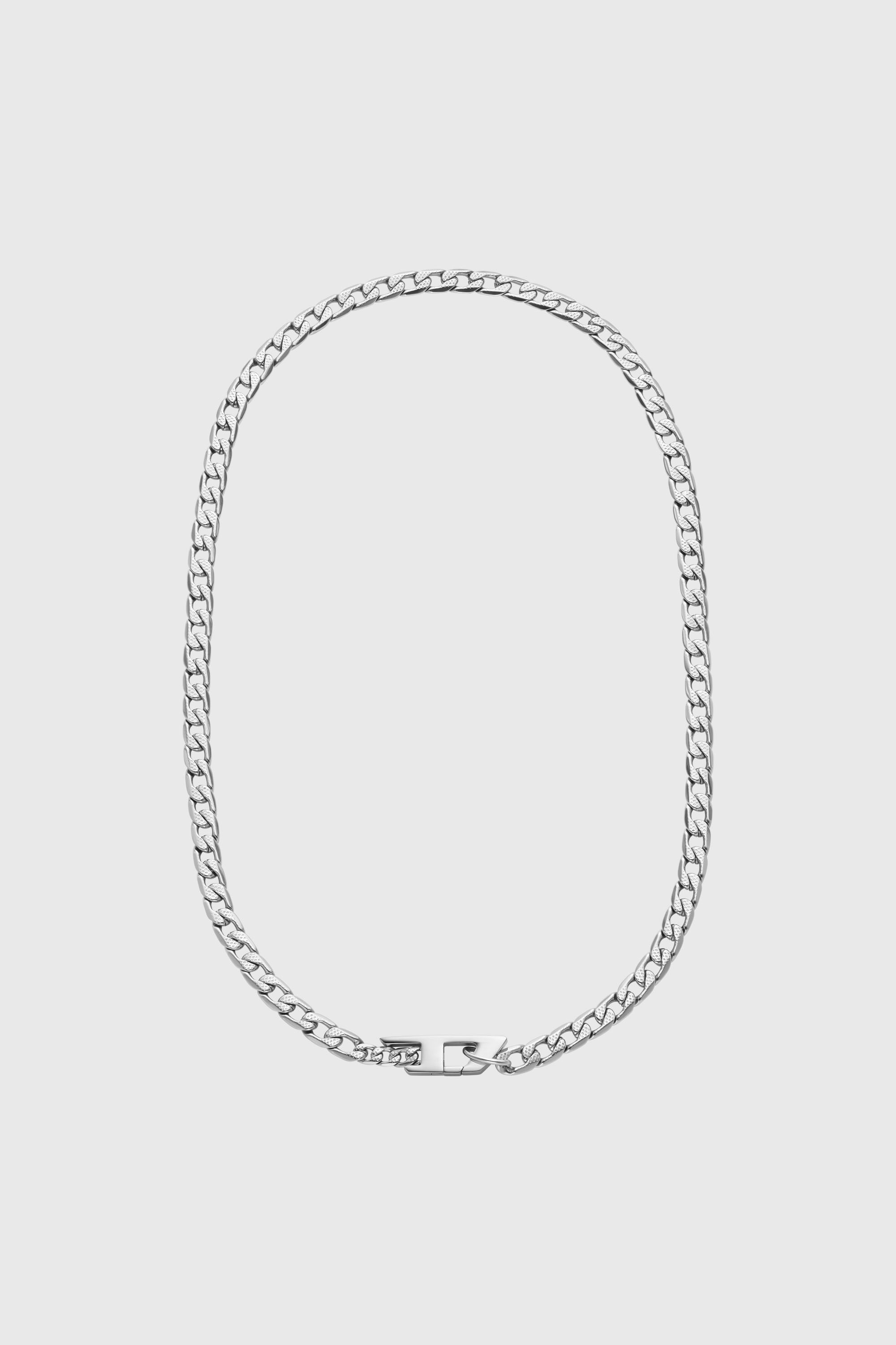 Diesel - DX1497, Collier cha&icirc;ne en acier inoxydable Mixte in Gris argent&eacute; - 1