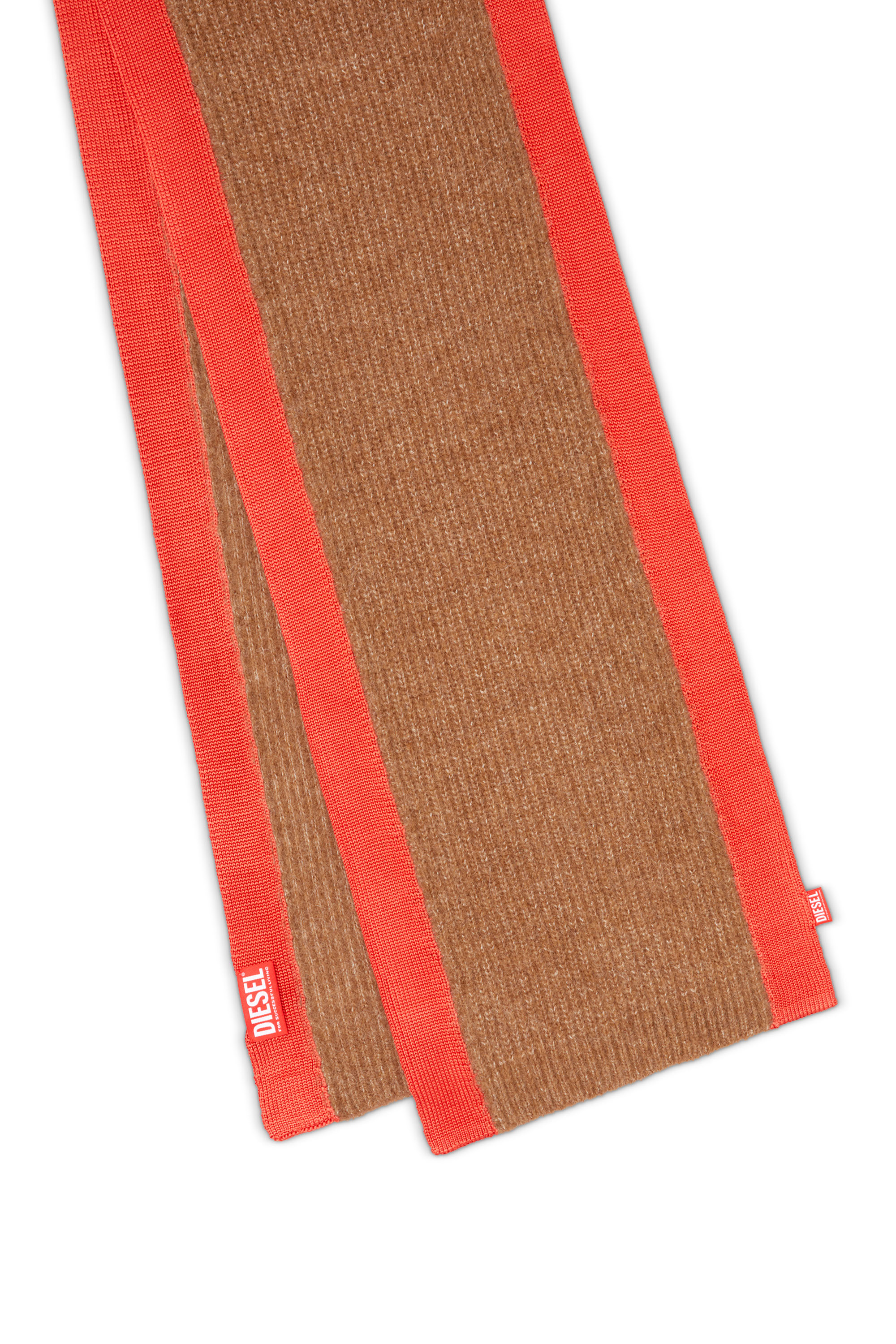 Diesel - K-LOLLO-SCARF, Écharpe en alpaga Mixte in Marron - 3