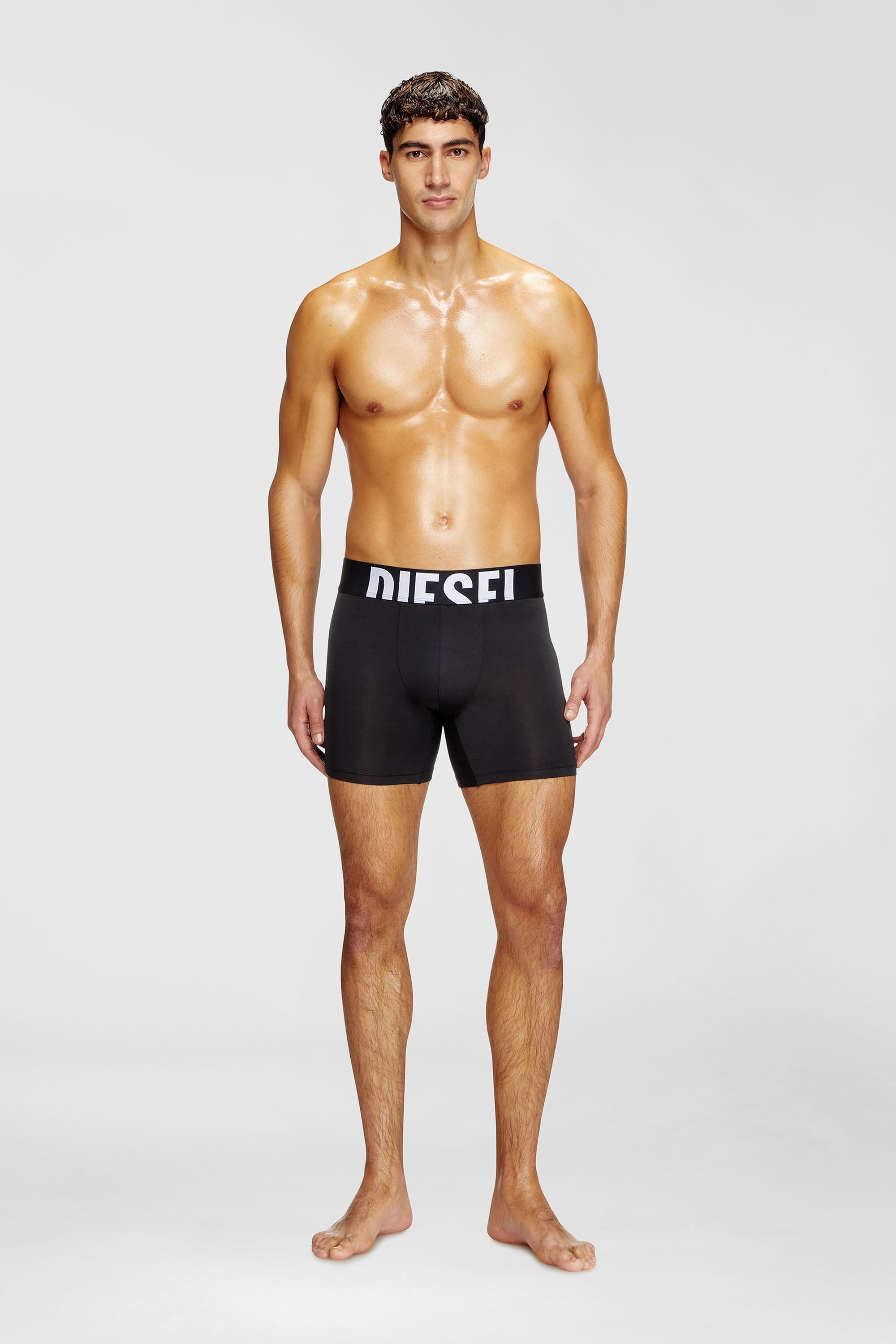 Diesel - MAX-D-POP-3PACK-55, Male's Three-pack boxer briefs in microfibre in Black - 2
