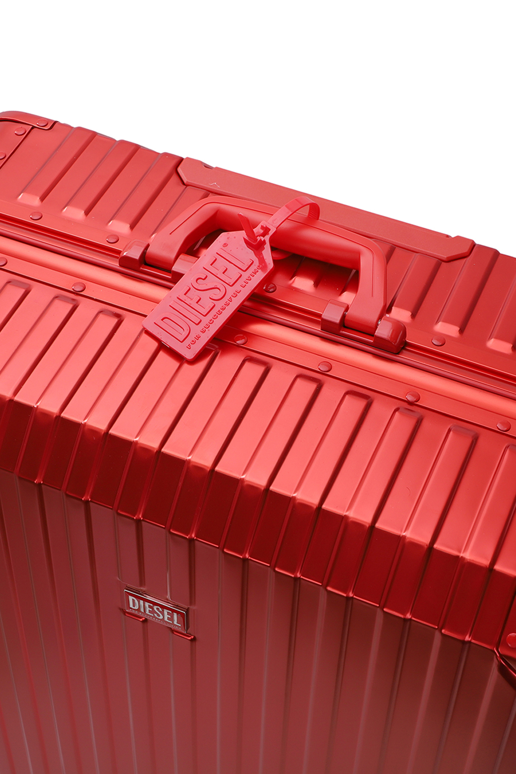 Diesel - DIESEL ALUMINUM TROLLEY- DSL002, Maleta de aluminio tama&ntilde;o L Unisex in Rojo - 2