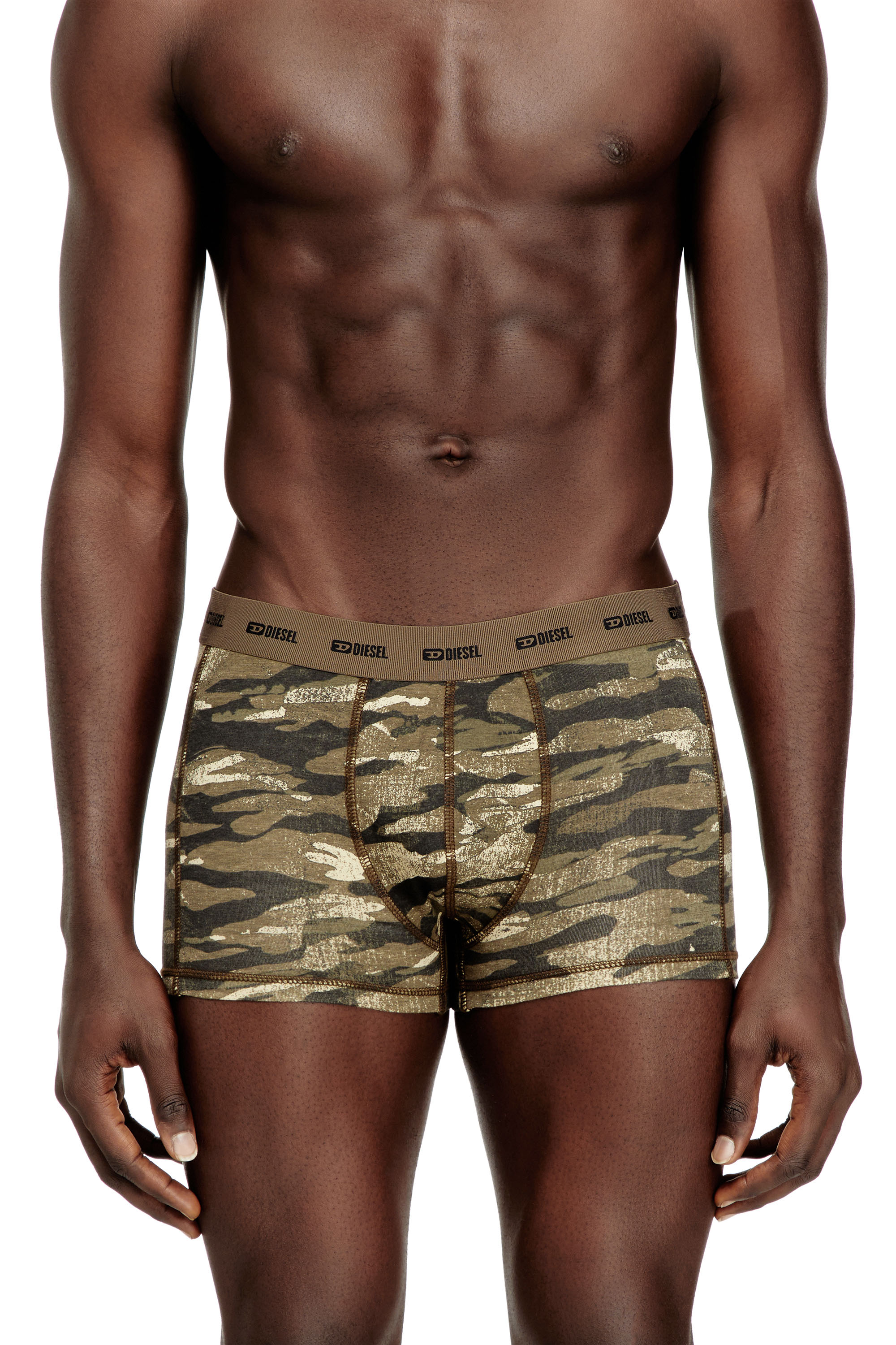 Diesel - DAMIEN-UTLT-3PACK, Male's 3-pack of boxer briefs plain and camo in null - 2