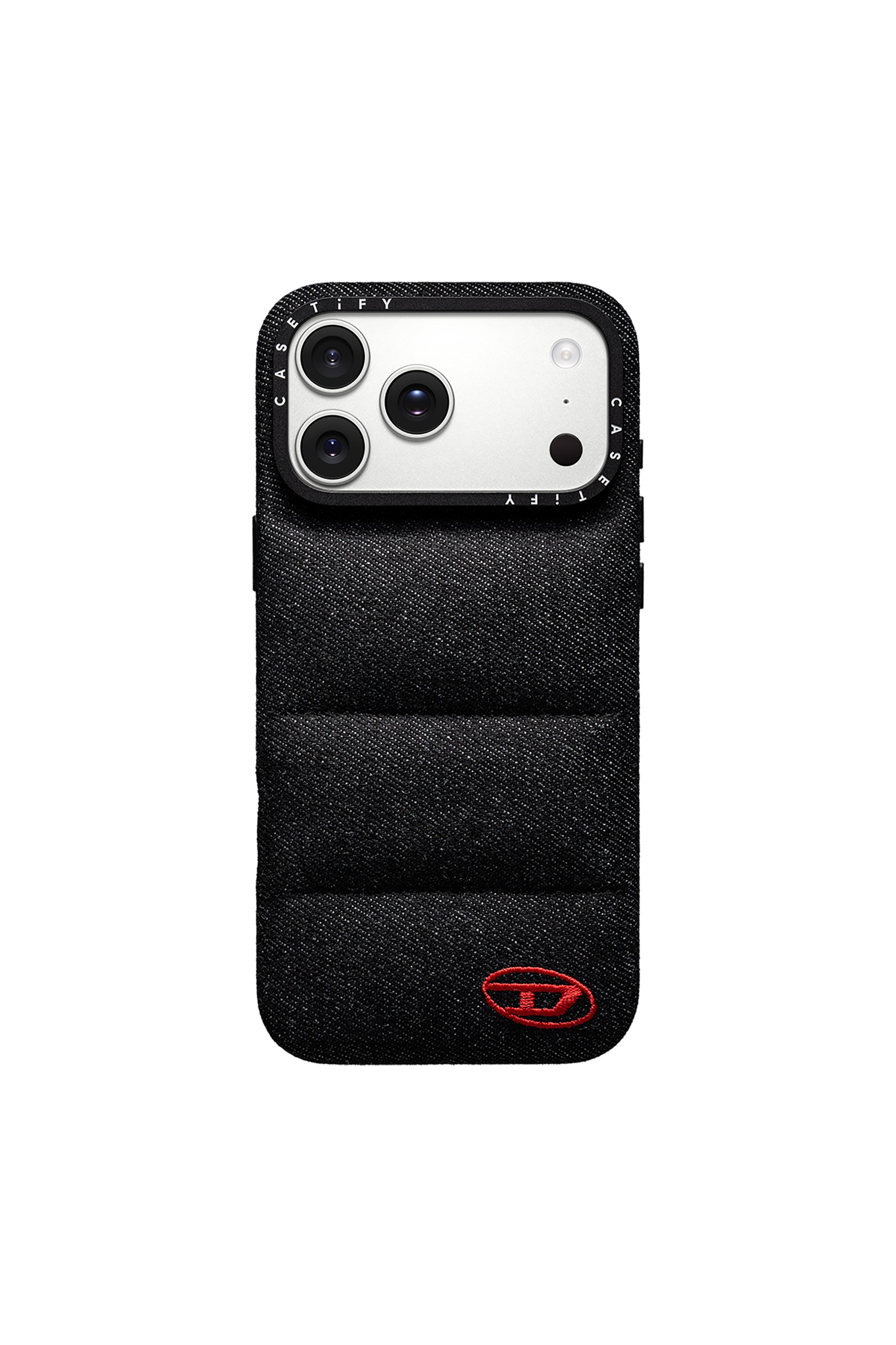 Diesel - 60606 MOULDED CASE, Funda Puffer por iPhone 17 Pro Unisex in Negro - 1