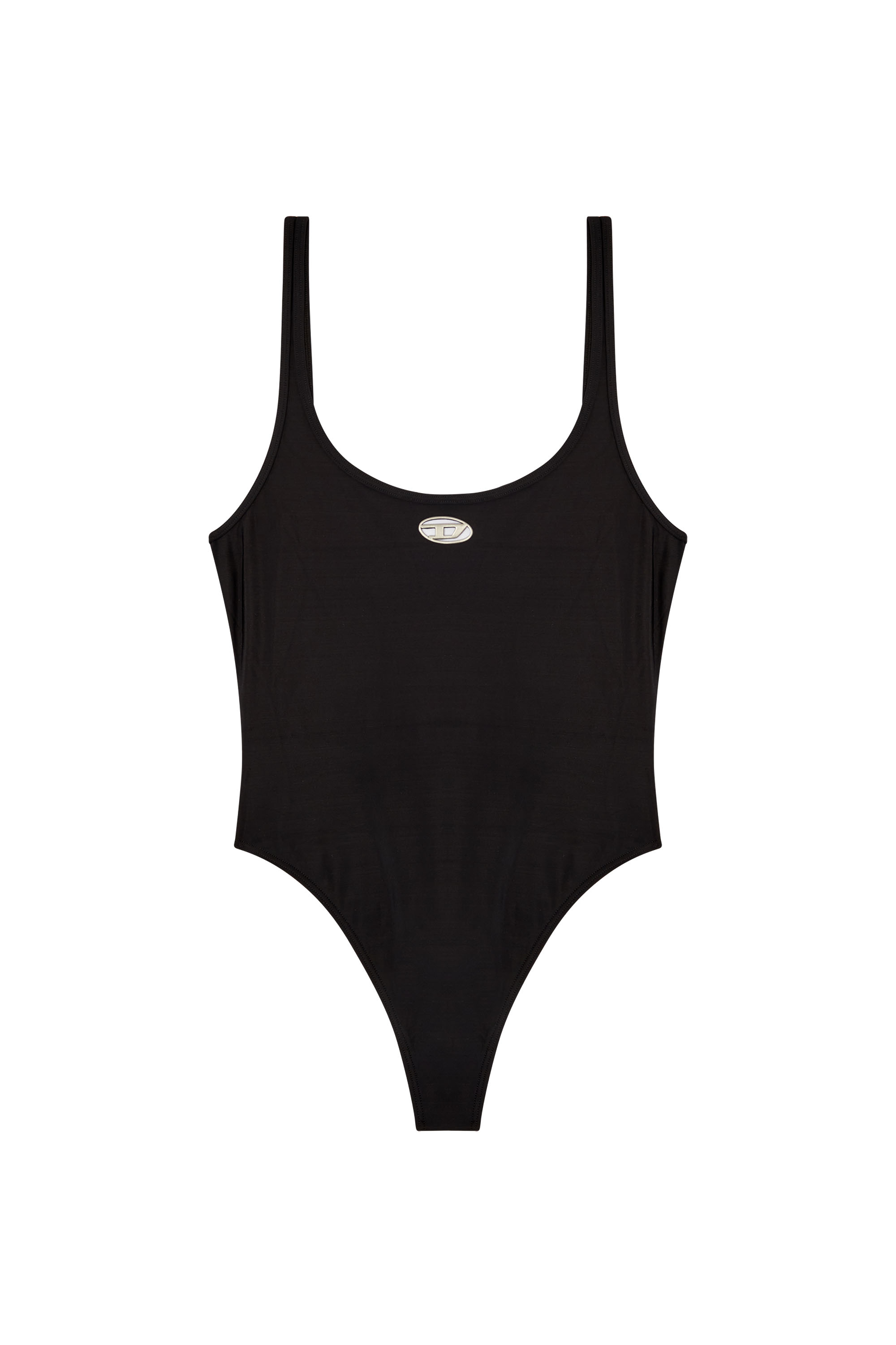 Diesel - UT-BODY-UTLT, Maillot de bain avec logo ajouré Femme in Noir - 4
