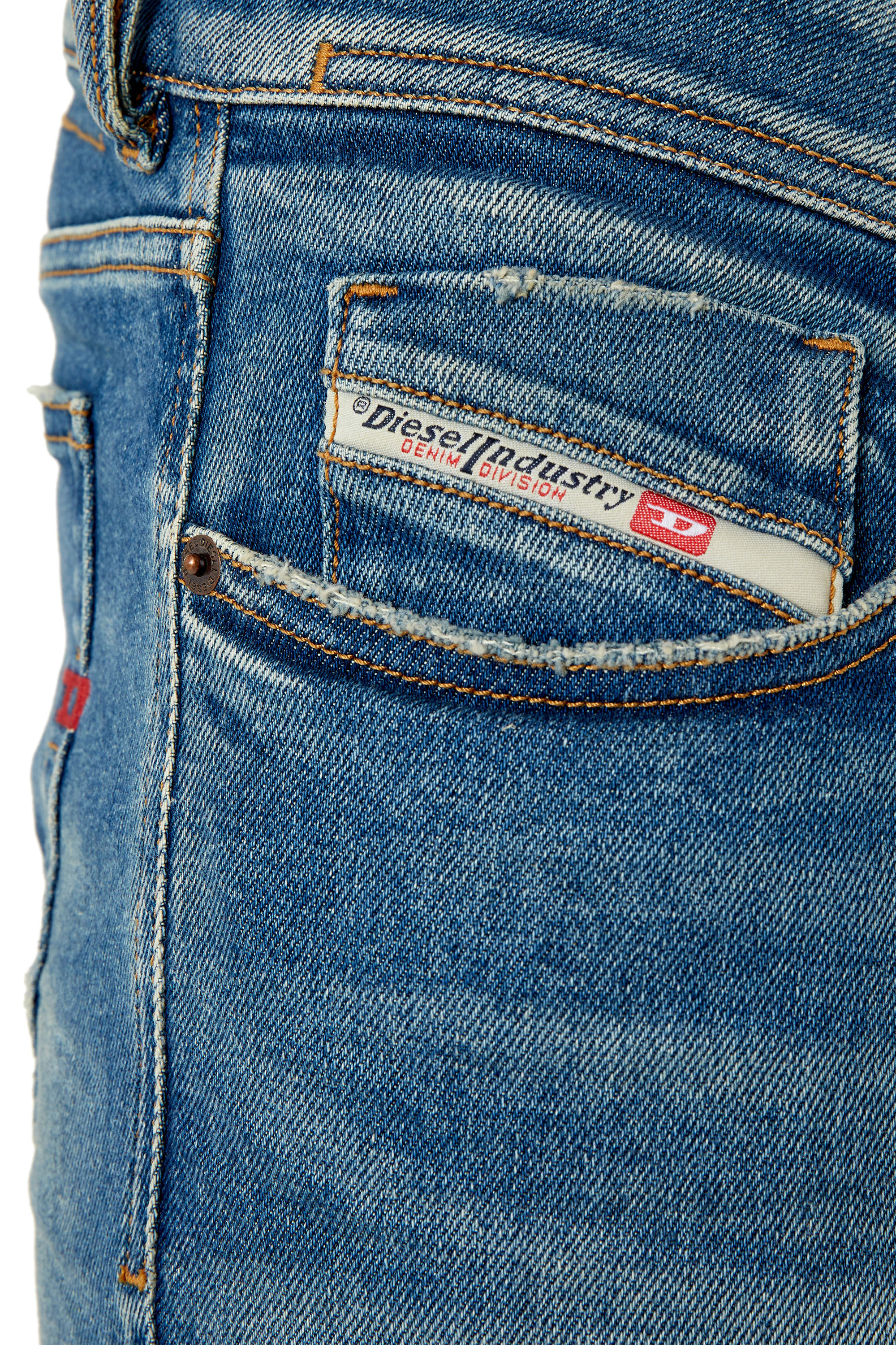 Diesel - Skinny Jeans 1979 Sleenker 09E88, Man's Skinny Jeans - 1979 Sleenker in Medium blue - 3