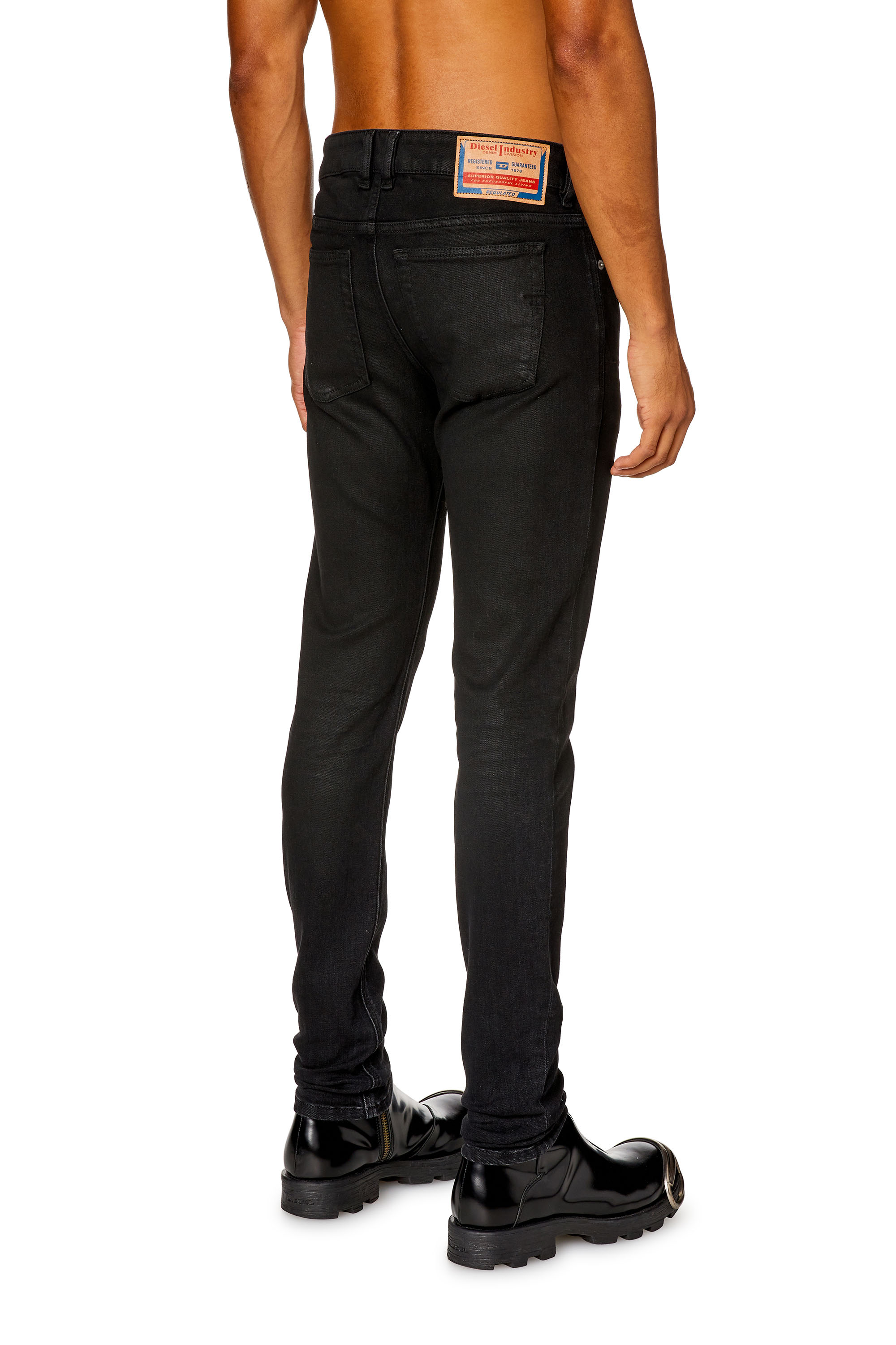 Diesel - Man's Skinny Jeans 1979 Sleenker 09H94, Black/Dark grey - 2