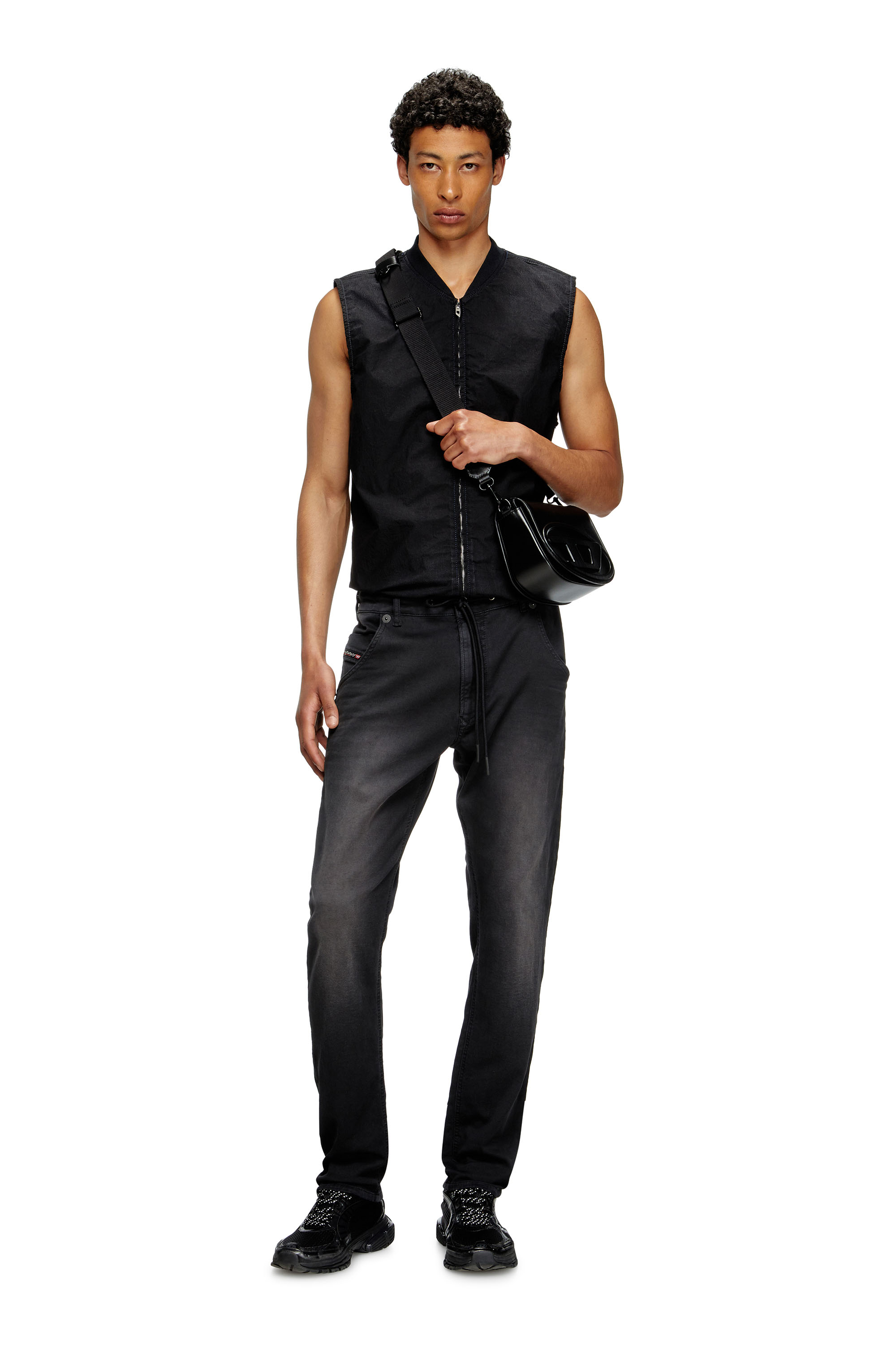 Regular 2032 D-Krooley Joggjeans® 0670M, Black/Dark Grey Diesel - Male's Regular 2032 D-Krooley Joggjeans® 0670M, Black/Dark Grey - 1