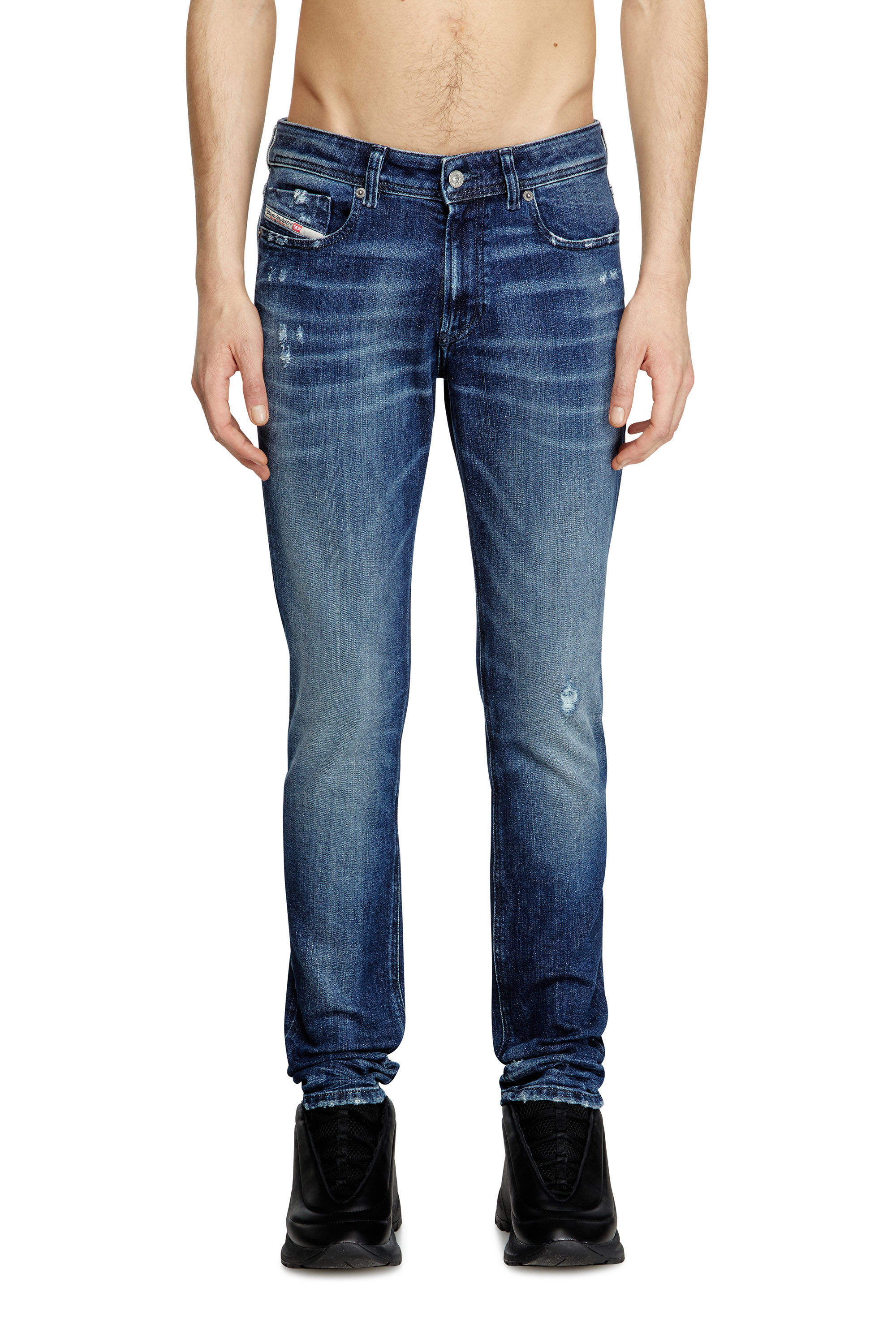 Diesel - Skinny Jeans 1979 Sleenker 09L42 Homme, Bleu Foncé - Image 3