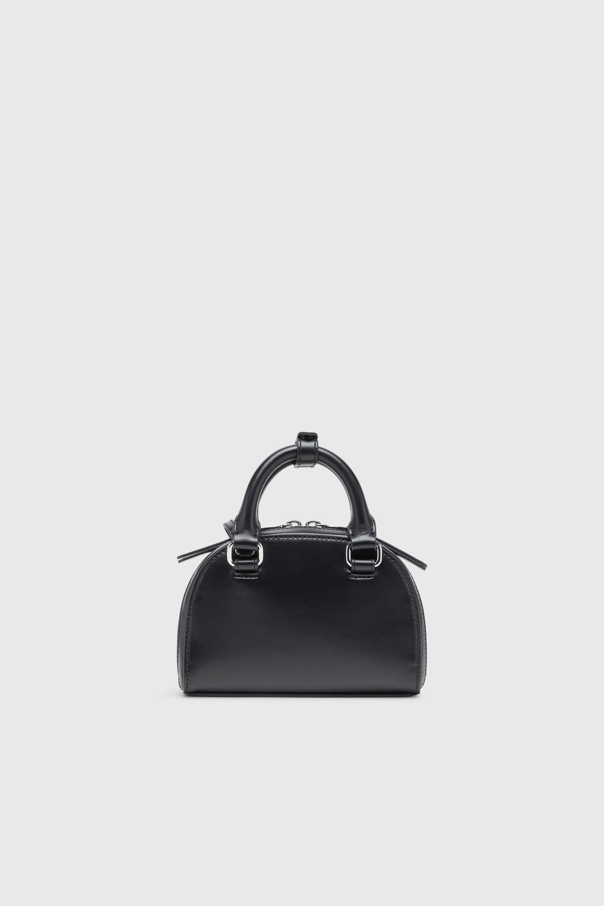 Diesel - 1DR DOME CROSSBODY XS, 1DR Dome-Bolso bowling slim de piel napa Mujer in Negro - 3