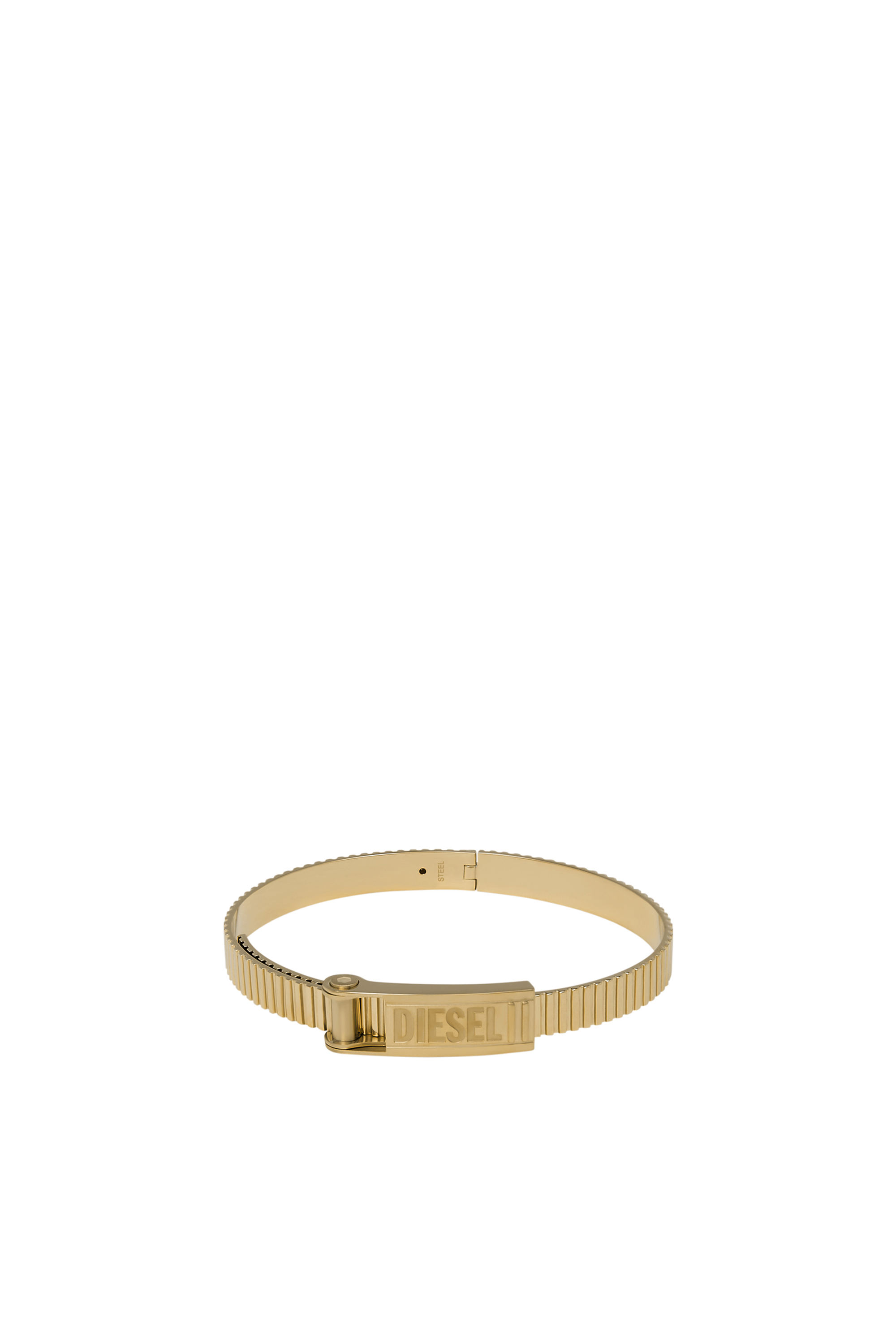DX1357: Gold stainless steel stack bracelet | Diesel {{Country}}