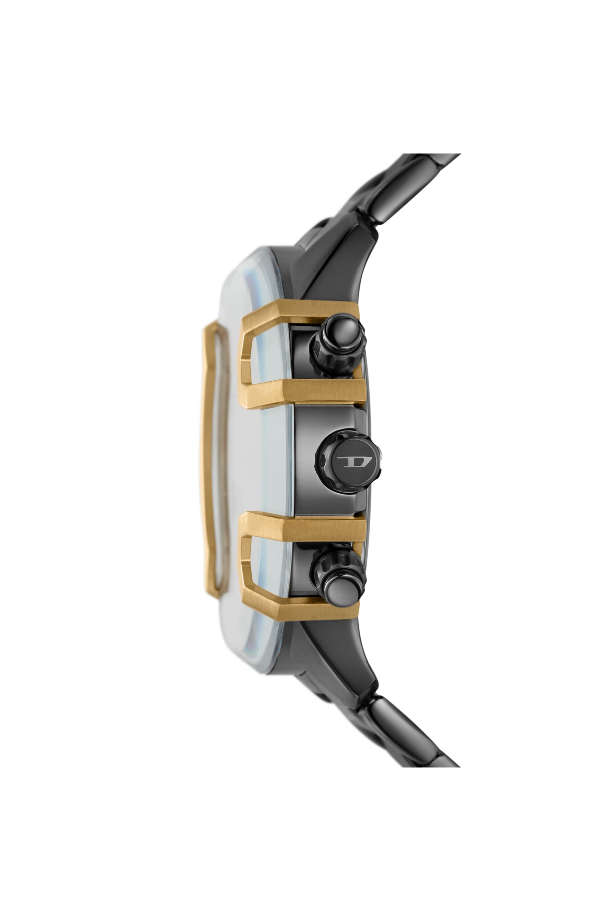 Diesel - DZ4668, Male's Griffed Two-Tone Stainless Steel Watch in Dark Grey - 3