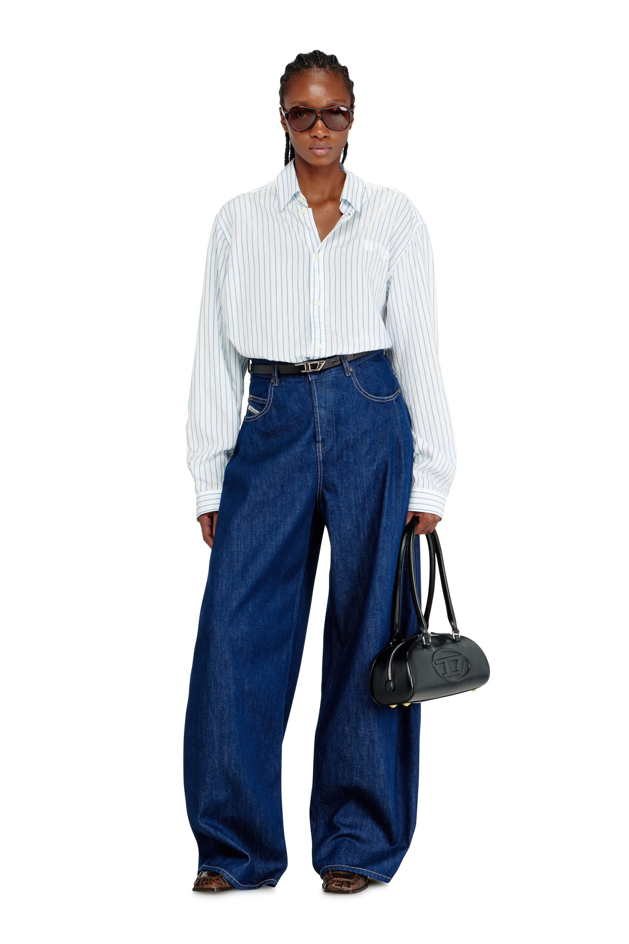 Diesel - Relaxed Jeans 1987 D-Khelz 09Q09 Femme, Bleu Fonc&eacute; - Image 1