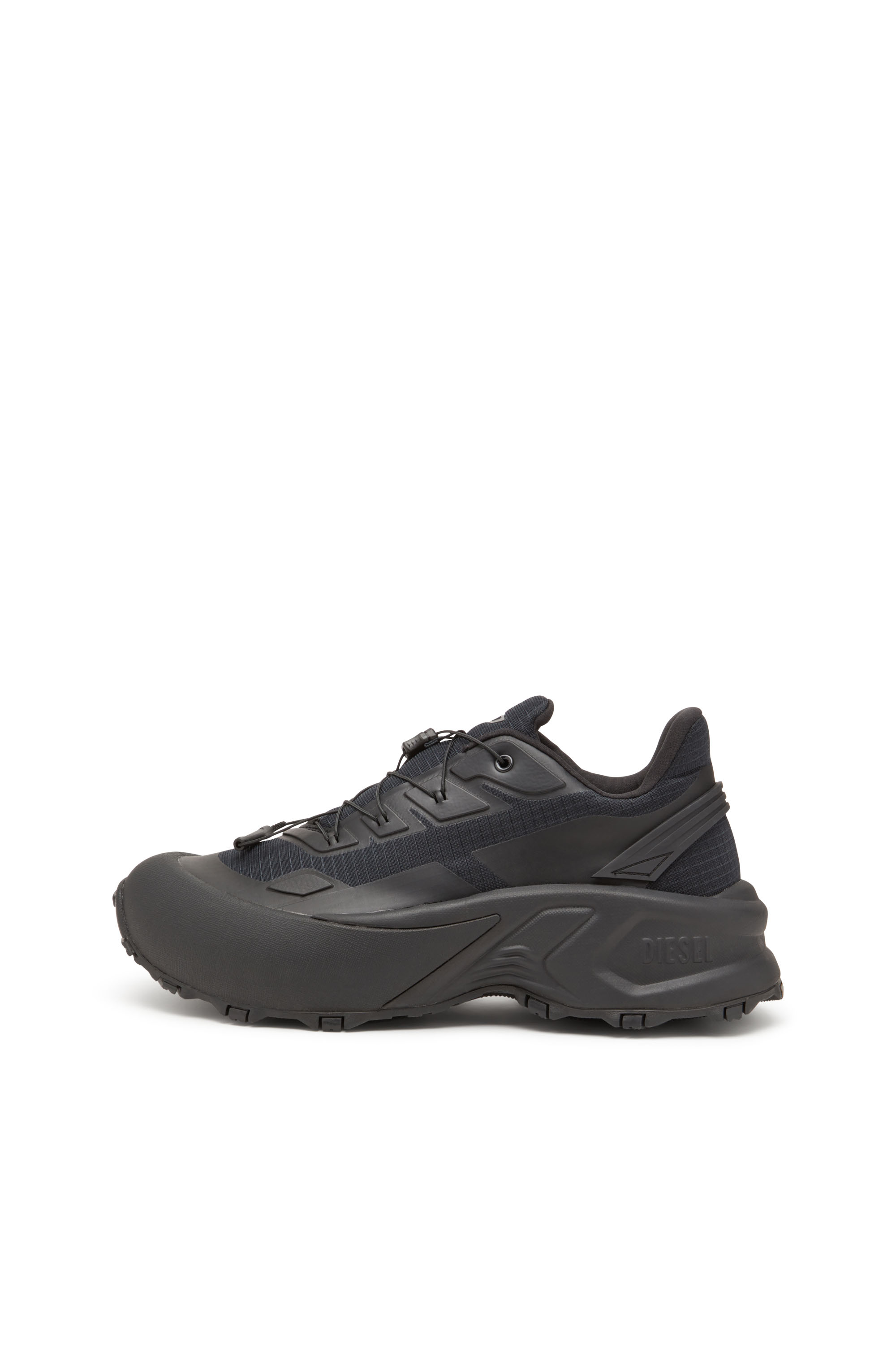 Diesel - D-CAGE RUNNER, Male's D-Cage Runner-Sneakers in TPU-trimmed ripstop in Black - 3