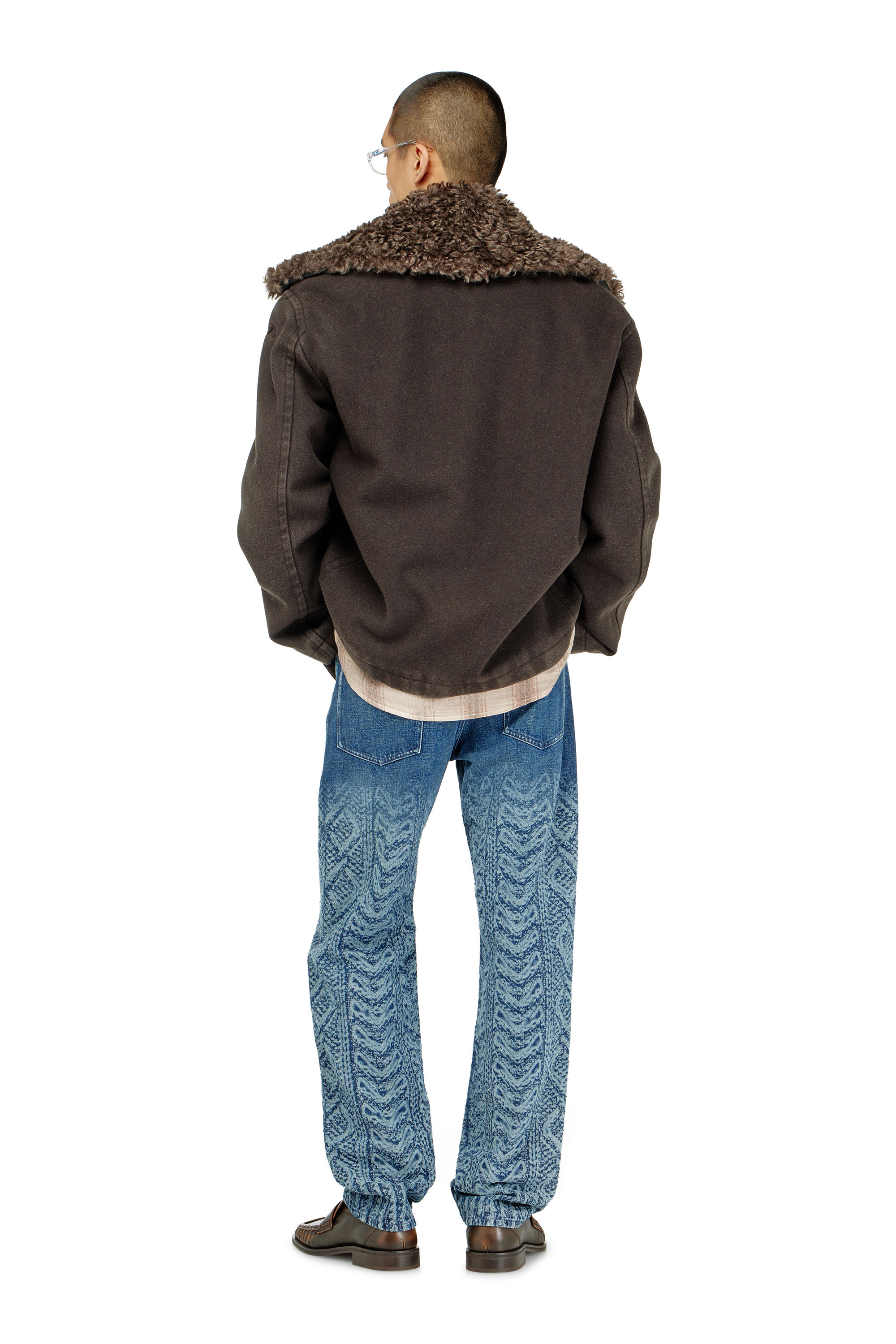 Diesel - Regular Jeans 2024 D-Macs 007EV Homme, Bleu Fonc&eacute; - Image 3