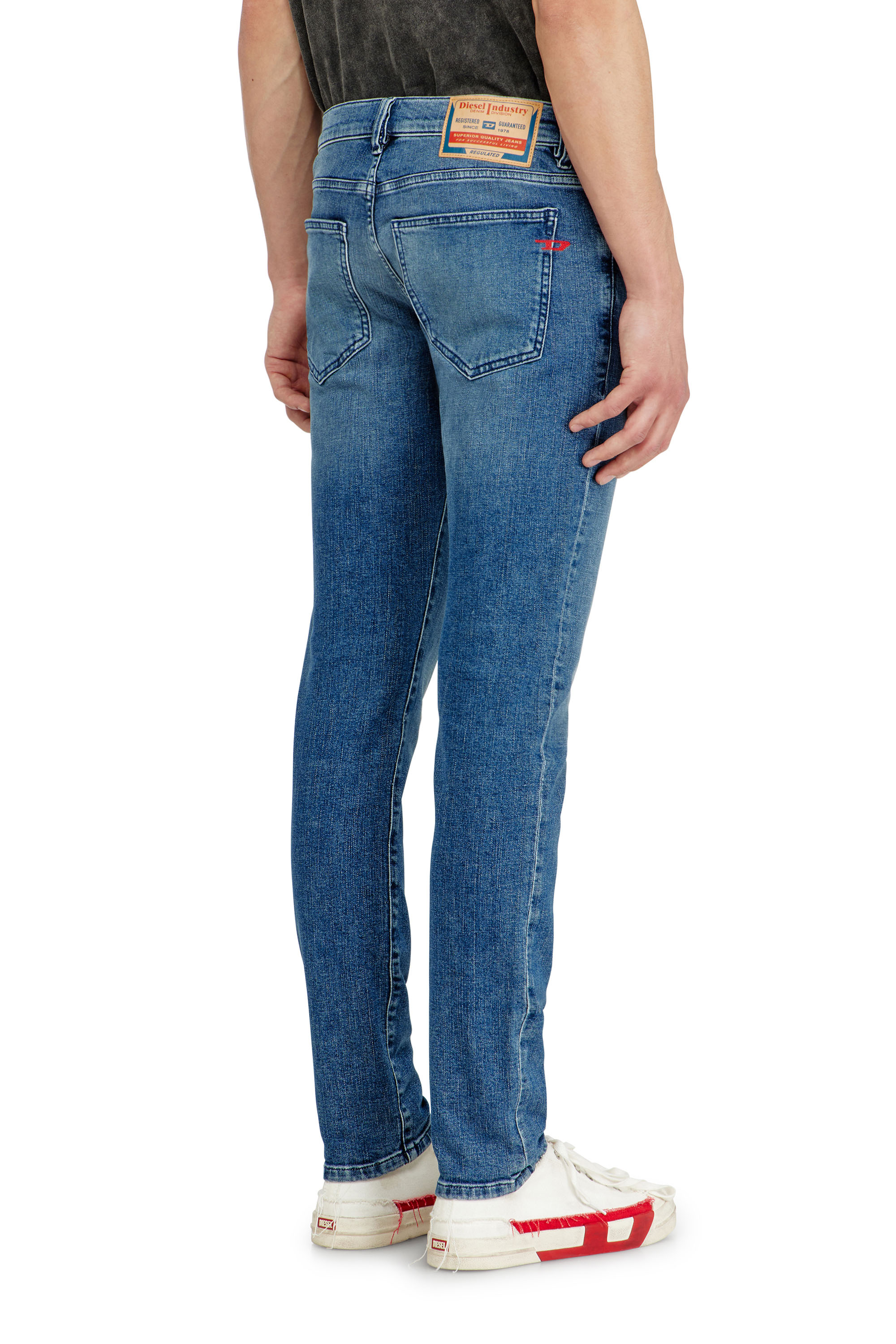 Diesel - Man's Slim Jeans 2019 D-Strukt 0HDBK, Medium blue - 5