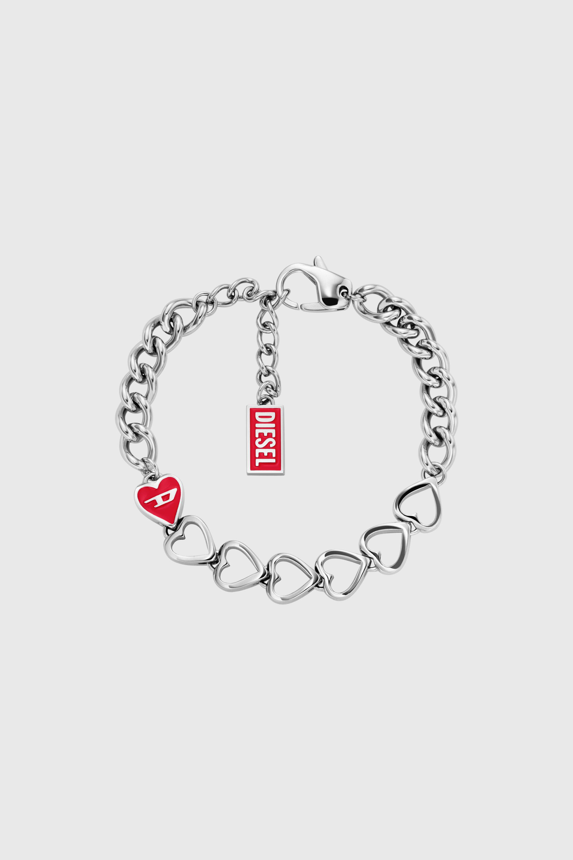 Diesel - DX166840 JEWELLERY, Pulsera de cadena de acero inoxidable Unisex in Plateado - 1