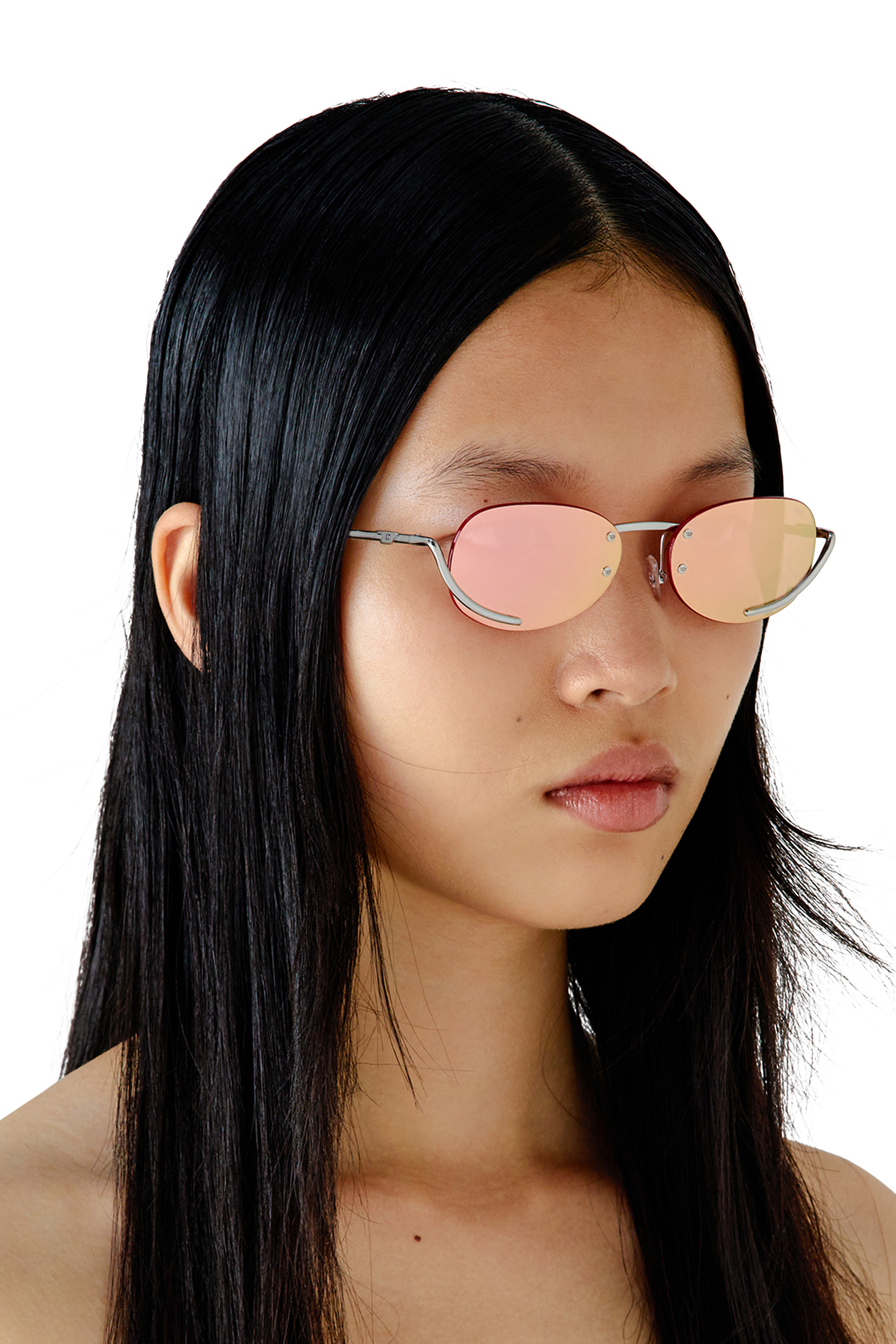 現行品✨ DIESEL Iconic oval sunglasses Women's Iconic oval sunglasses | Grey | Diesel