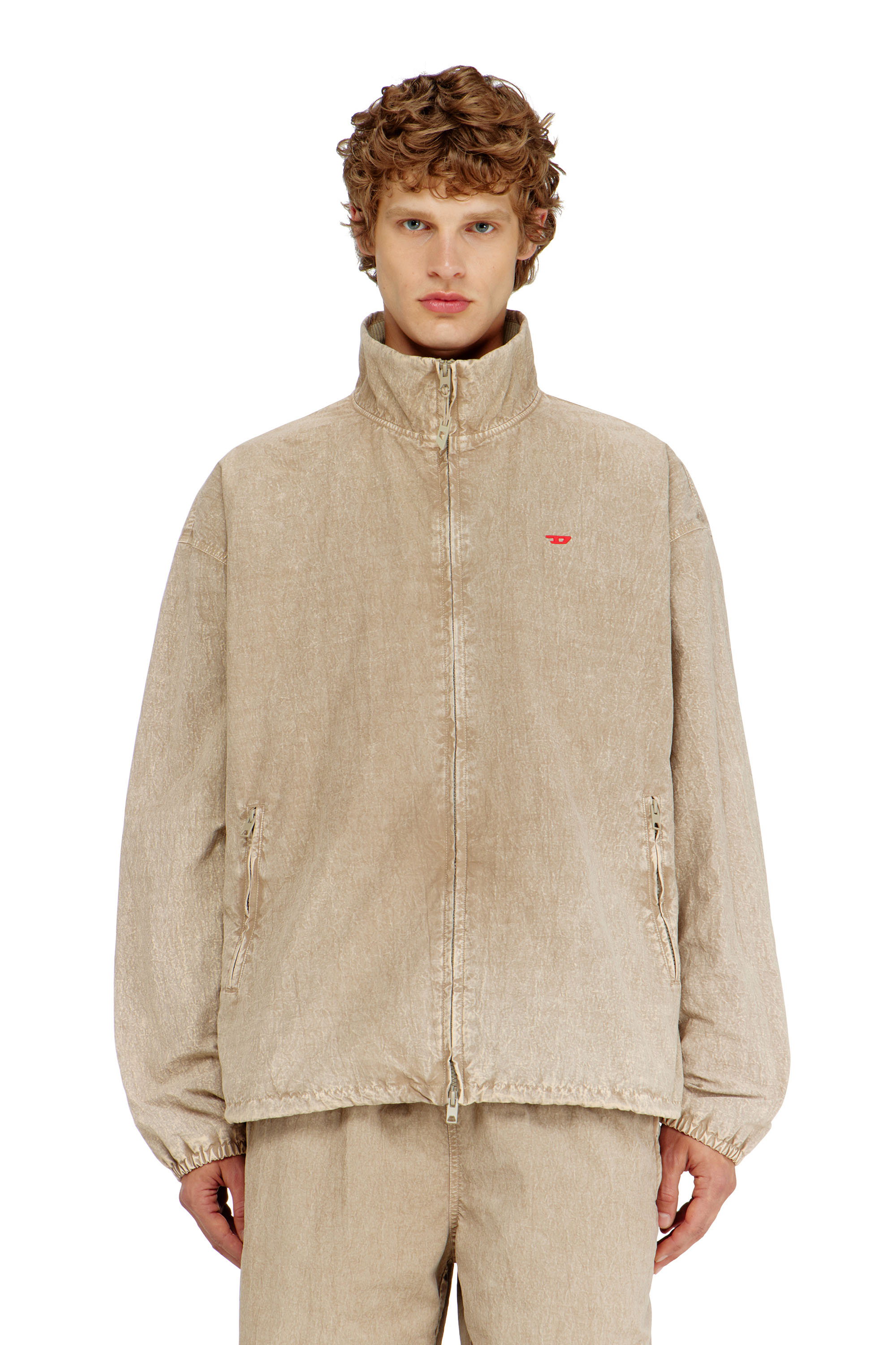 Diesel - J-CORSE-PLBH, Man's Treated taslan jacket with treated finish in null - 3