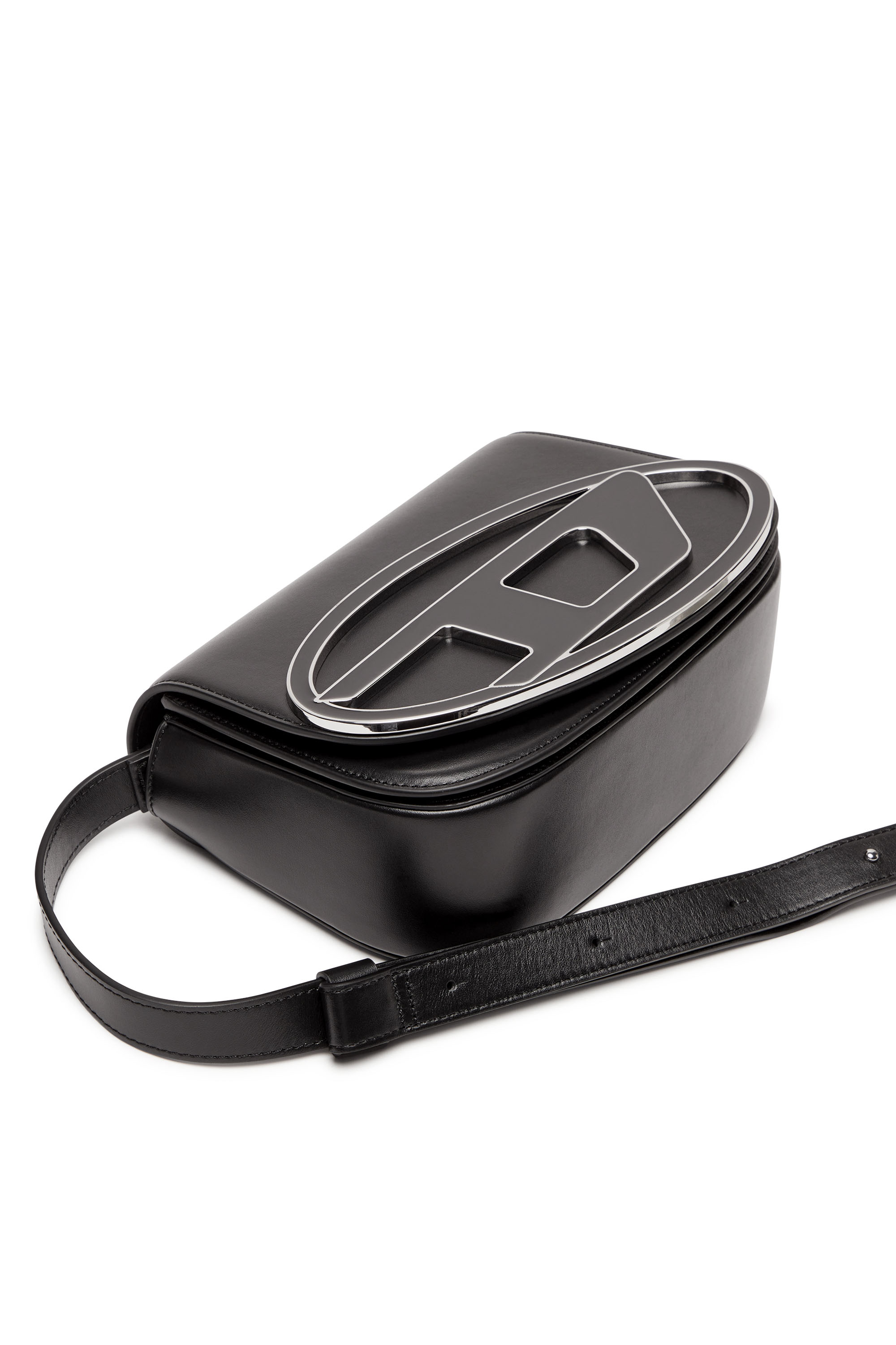 Women's 1DR M-Iconic medium shoulder bag in leather | Black | Diesel