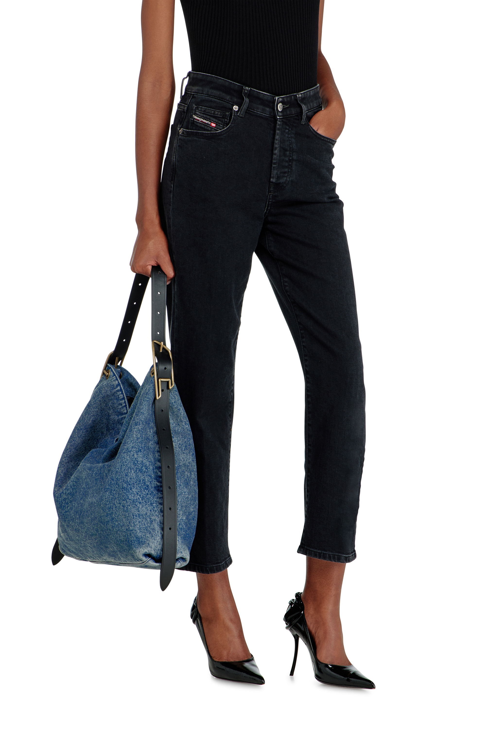 Diesel - Regular Jeans 1981 D-Went 09N89 Femme, Noir/Gris fonc&eacute; - Image 6