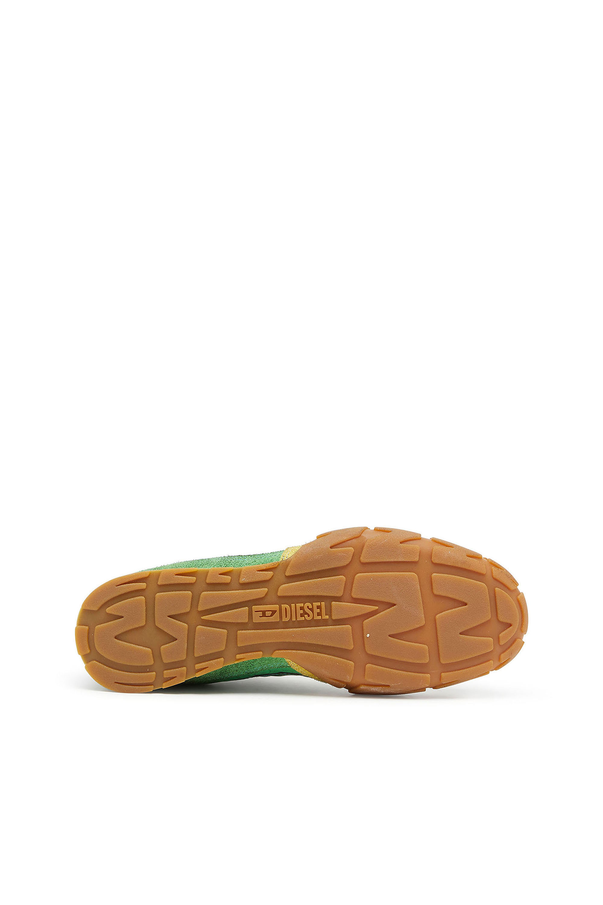 Diesel - S-PAGODHA LOW, S-Pagodha - Baskets en cuir et nylon Homme in Vert - 4