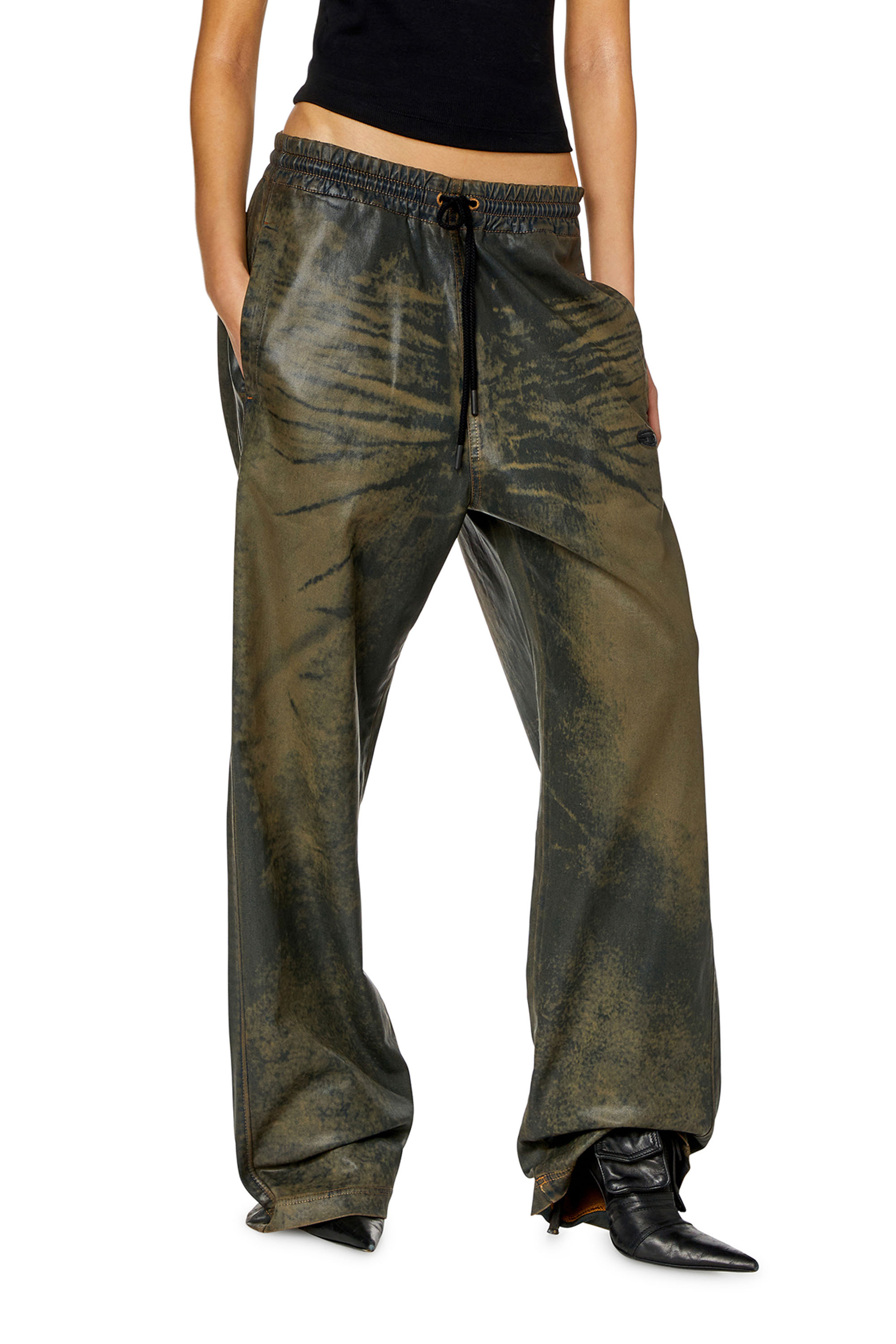 Diesel - Relaxed D-Martyans Track Denim 068NU Unisex, Marr&oacute;n - 5