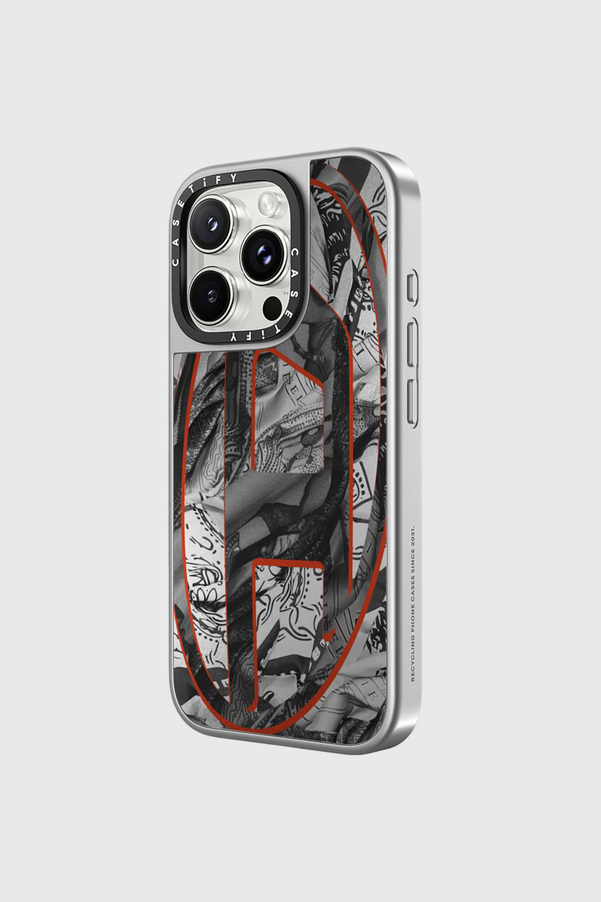Diesel - 60338 CASETIFY MOULDED CASE, Unisex's Magsafe Bandana Case iPhone 16 Pro in Multicolor/Black - 2