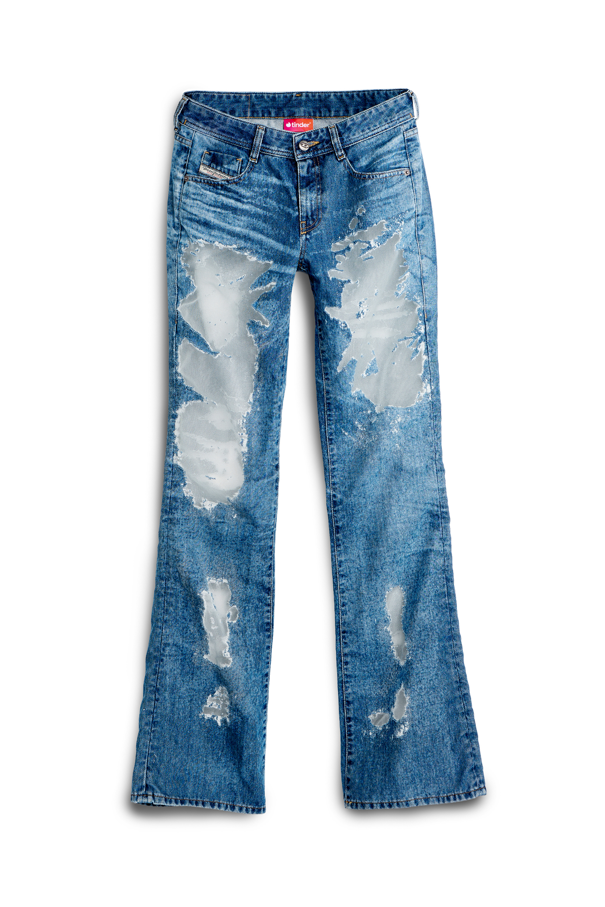 Diesel - Bootcut Jeans 1969 D-Ebbey 068ZH Mujer, Azul medio - 4