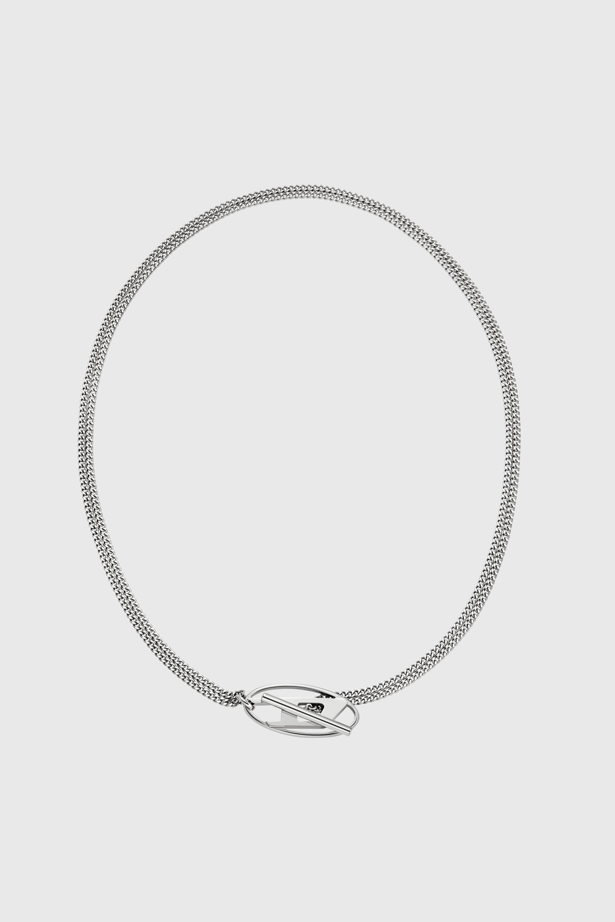 Diesel - DX1534040, Unisex's Stainless Steel Chain Necklace in Silver - 1