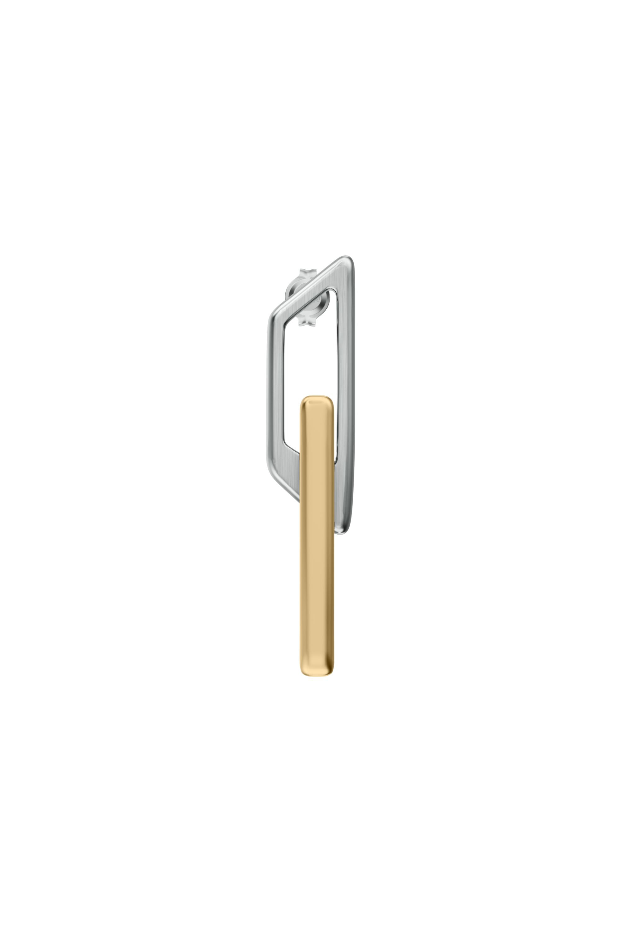 Diesel - DX1685931  JEWELLERY, Unisex's Stainless steel drop earring in Silver/Gold - 2