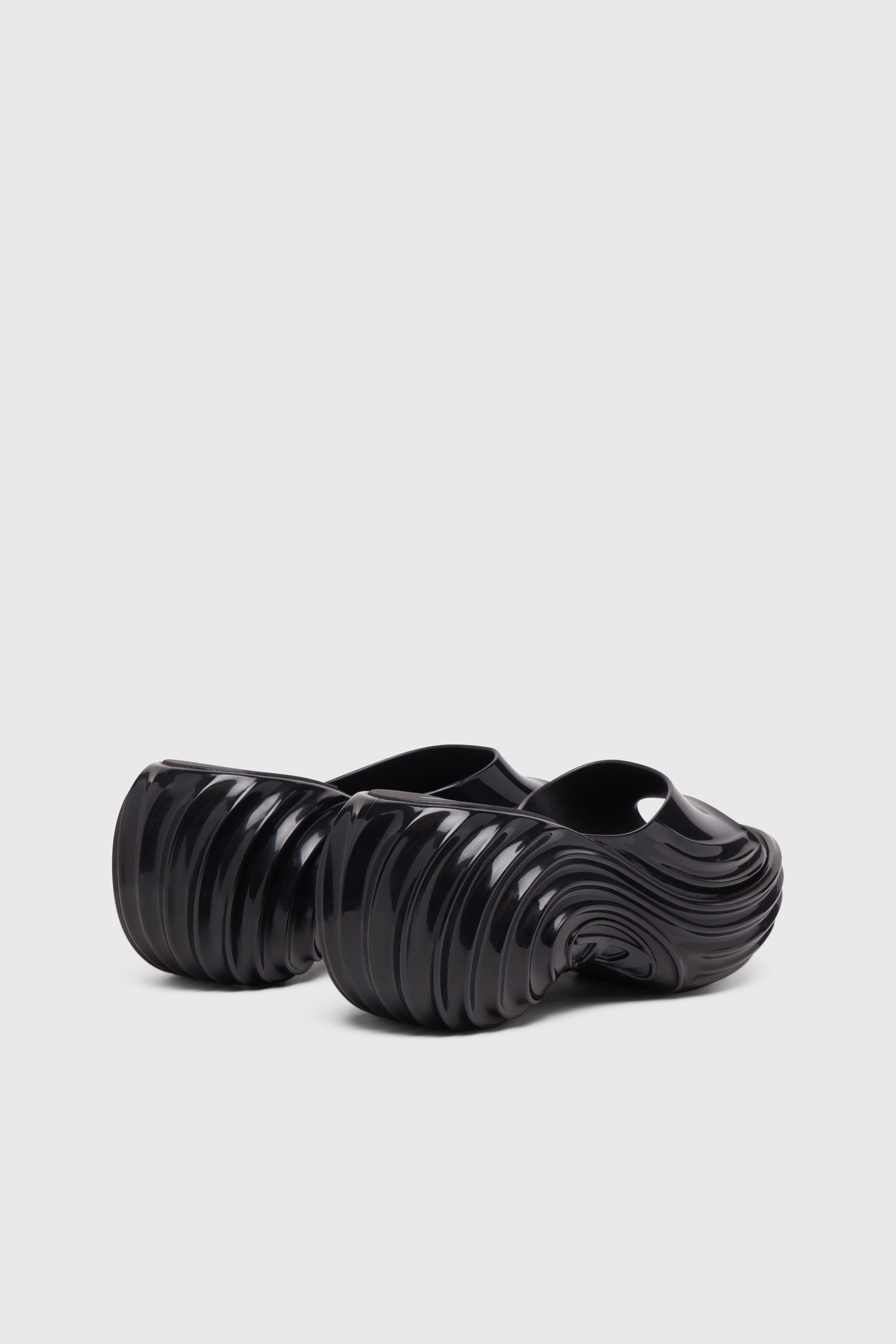 Diesel - MELISSA QUANTUM PLATFORM, Zueco de plataforma en Melflex&reg; Mujer in Negro - 3