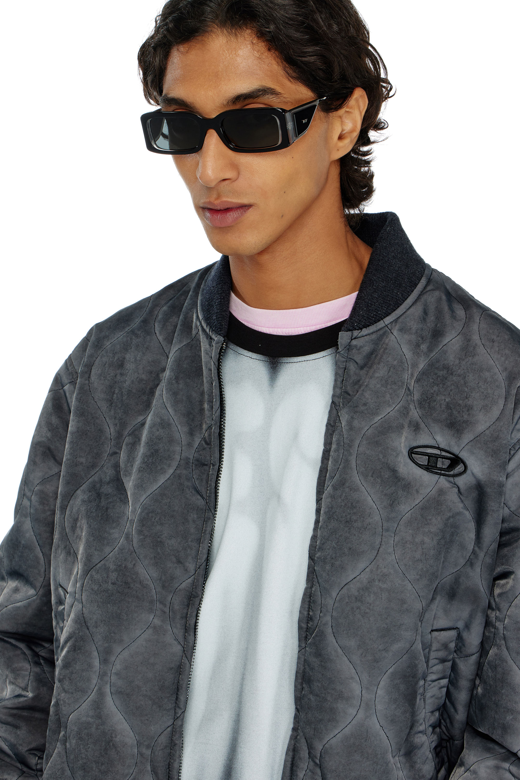 Diesel - 0DL2017U, Unisex's Rectangle sunglasses in Black - 1