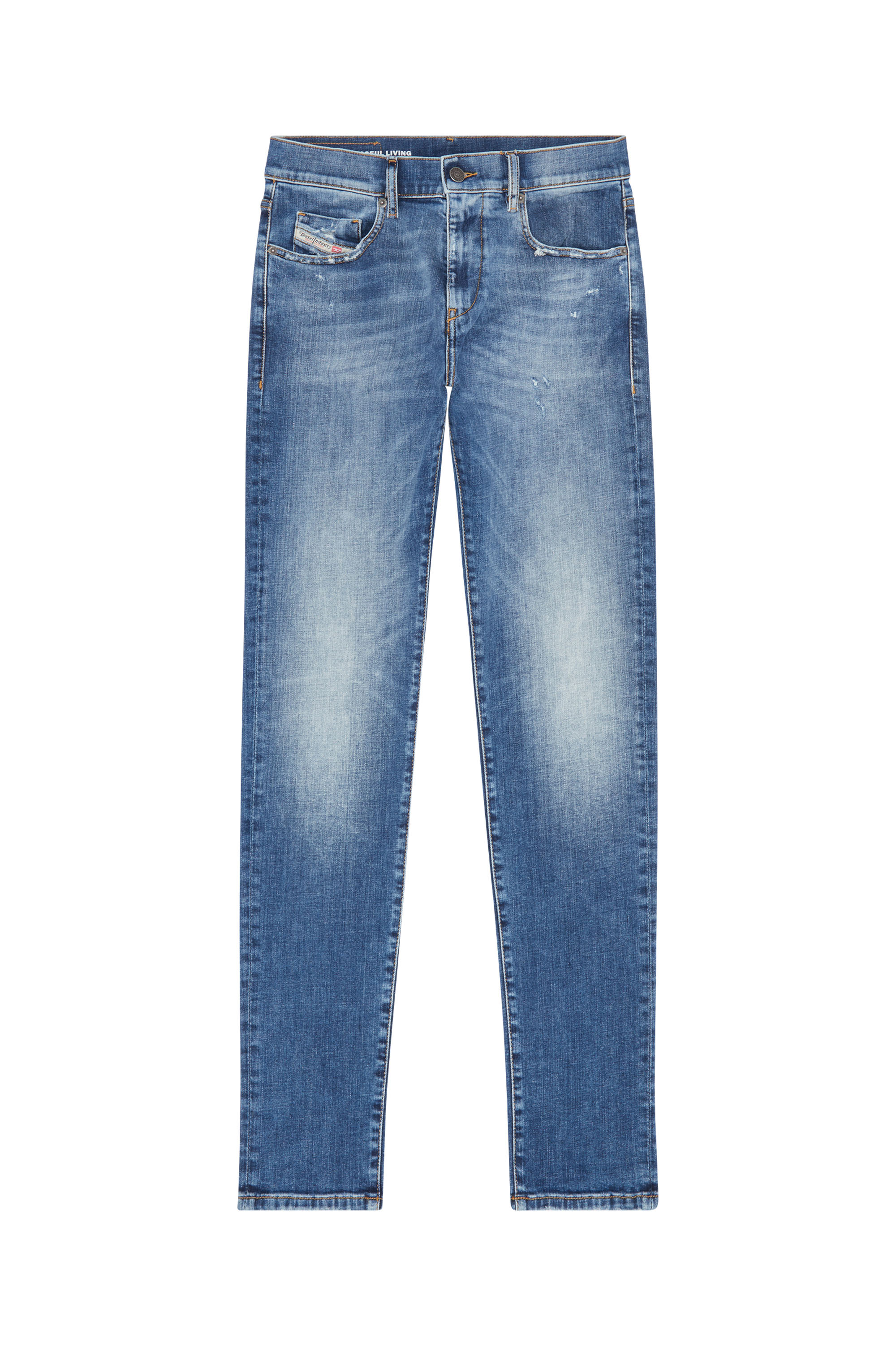 【DEAD】GOODENOUGHｘMAL DENIM (W34ｘL32） Men's Slim Jeans | Mid 2019 D-StruktMedium blue | Diesel US