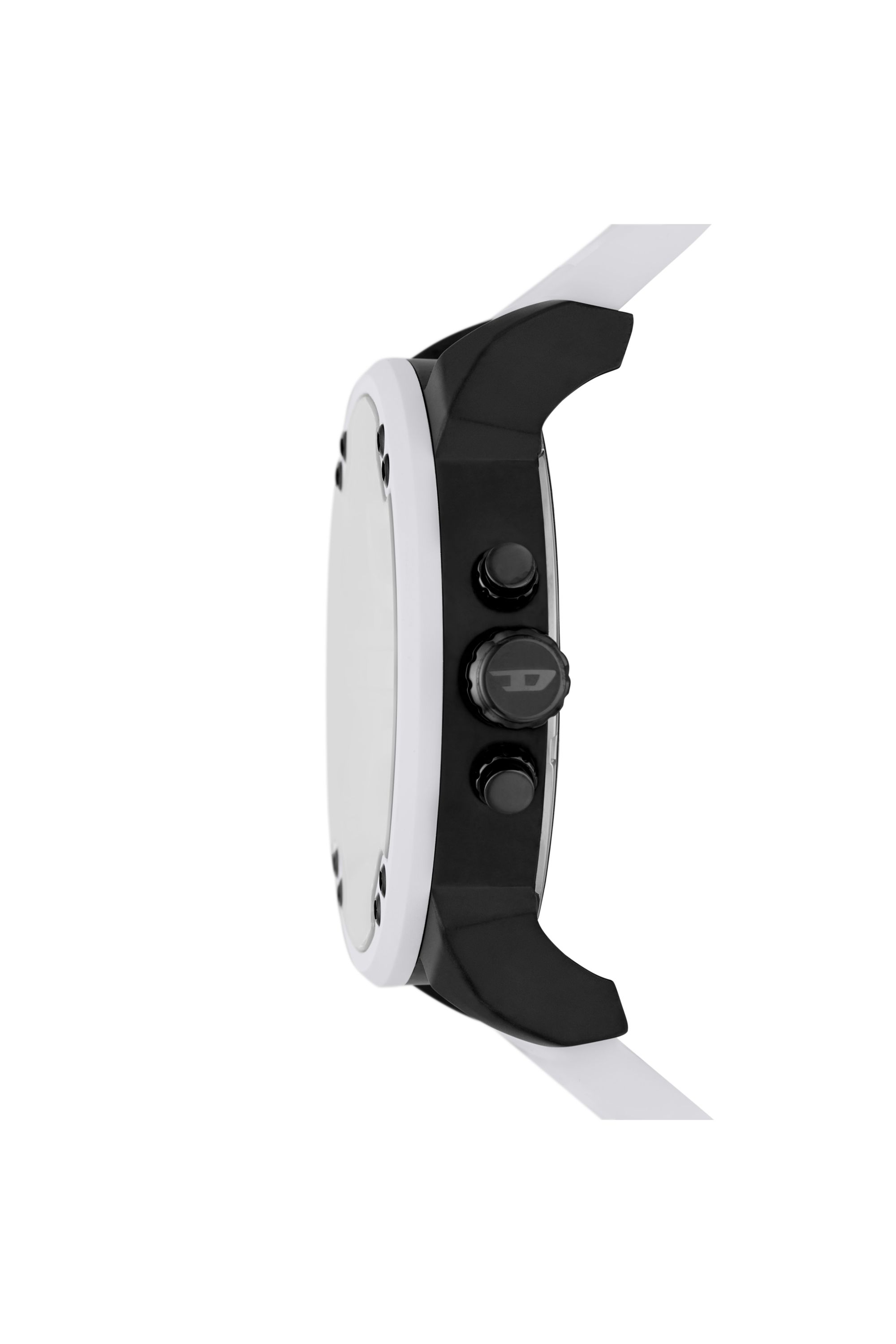 Diesel - DZ7478, Man's Mr. Daddy 2.0 White Silicone Watch in White - 3