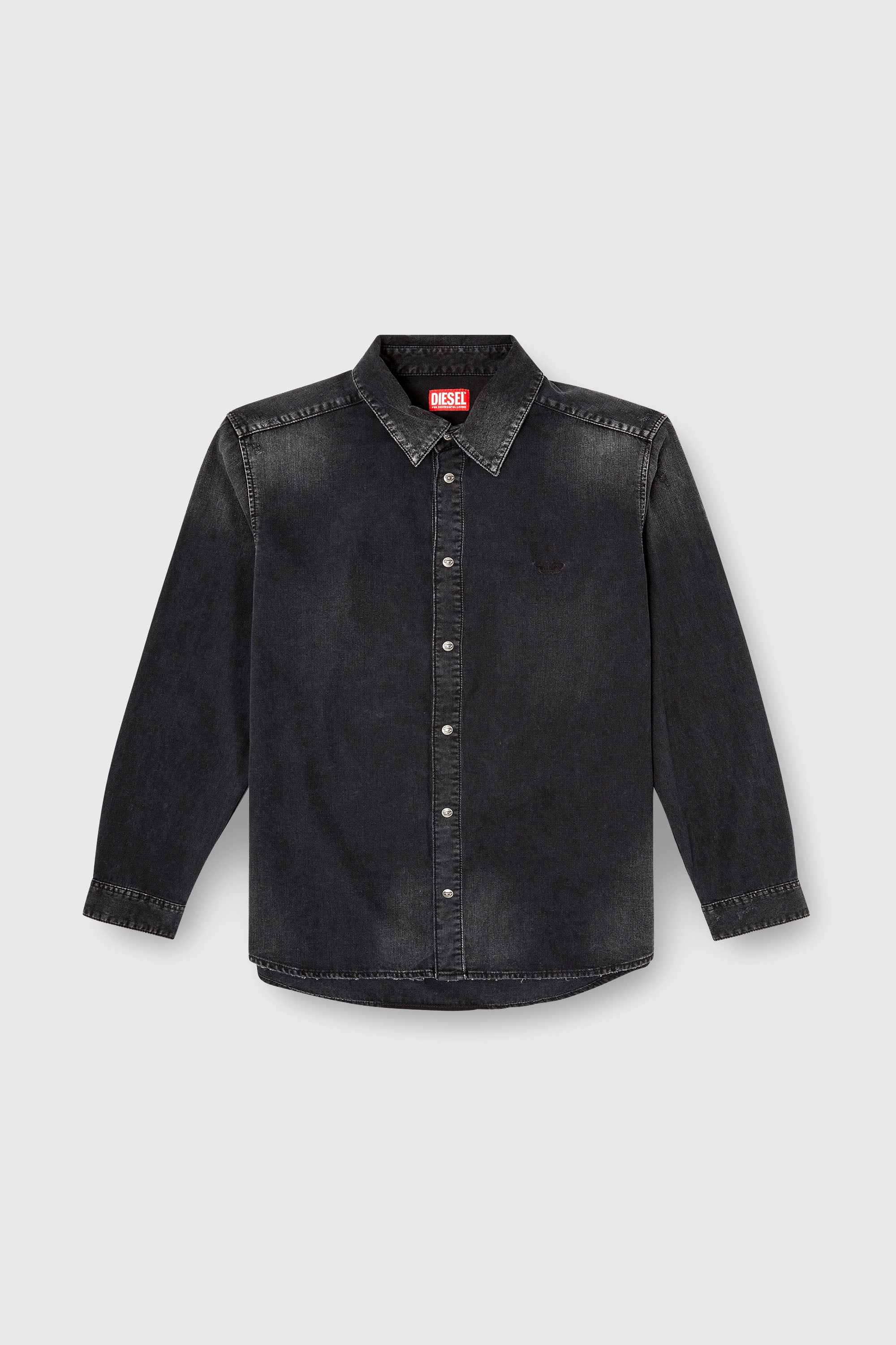 Diesel - D-SIMPLY, Chemise en denim &agrave; manches longues Homme in Noir - 2