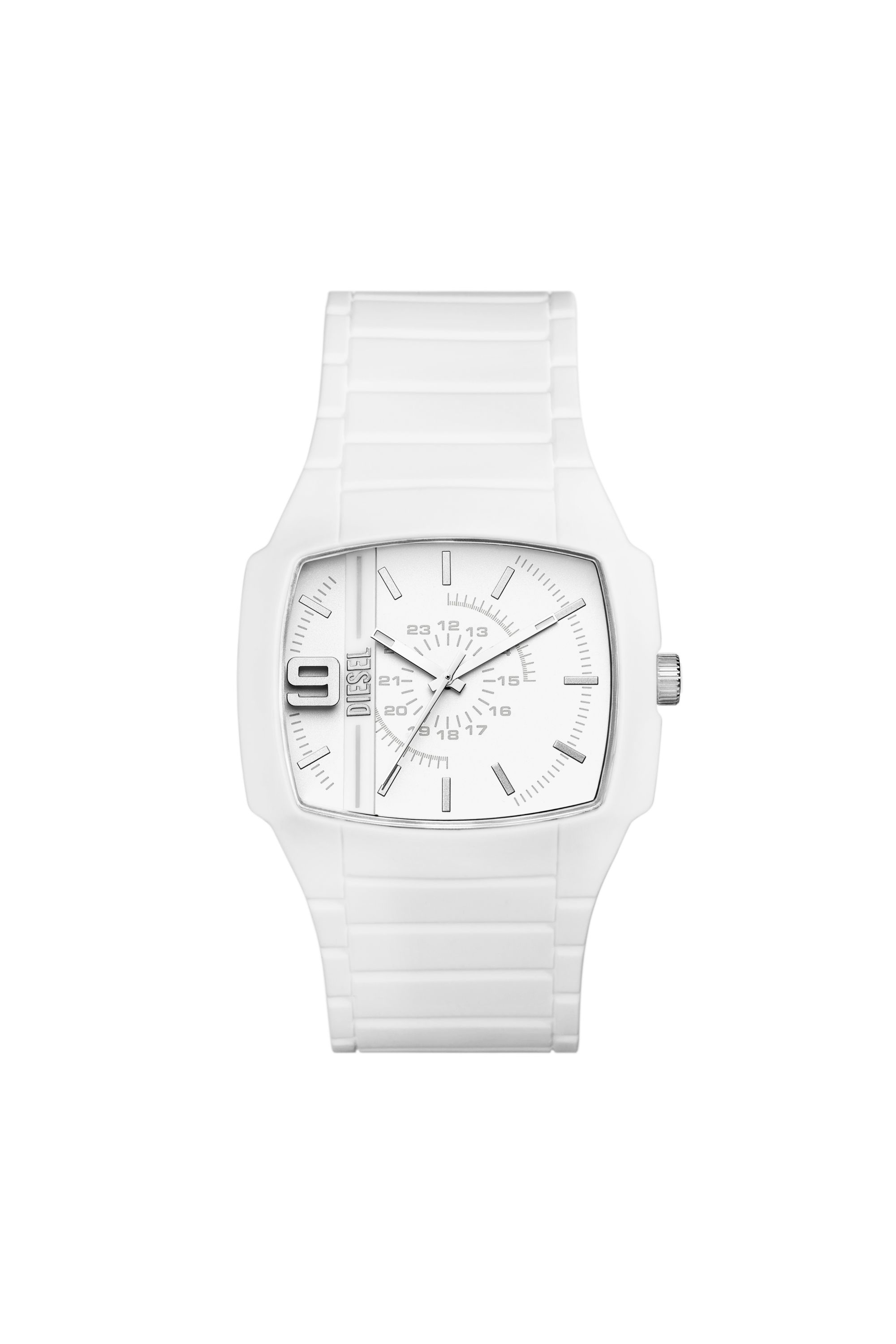 Men's Cliffhanger 2.0 three-hand white silicone watch