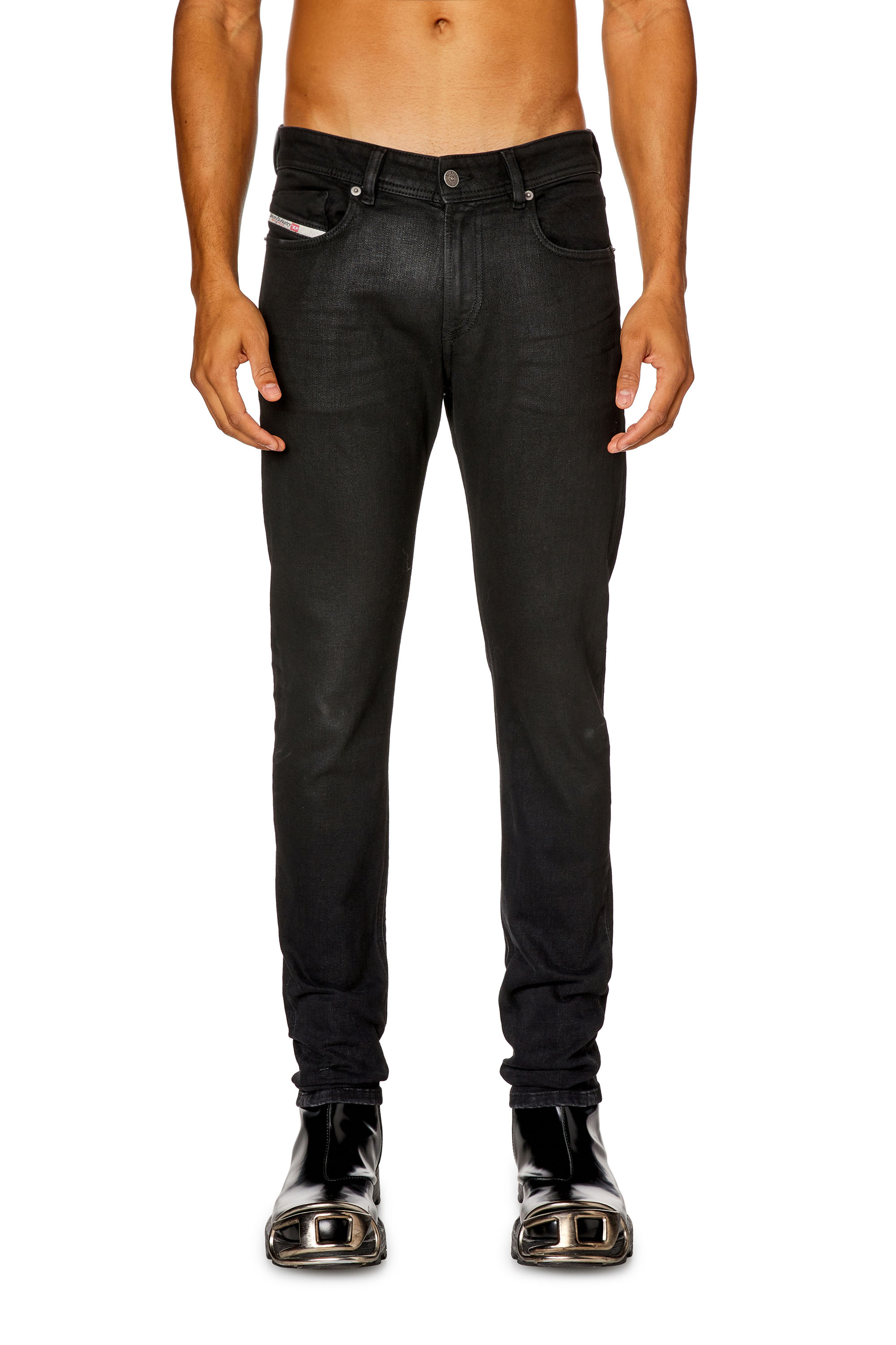 パンツ Diesel black coating skinny denim w25 Men's Skinny Jeans | Black/Dark grey | Diesel 1979 Sleenker