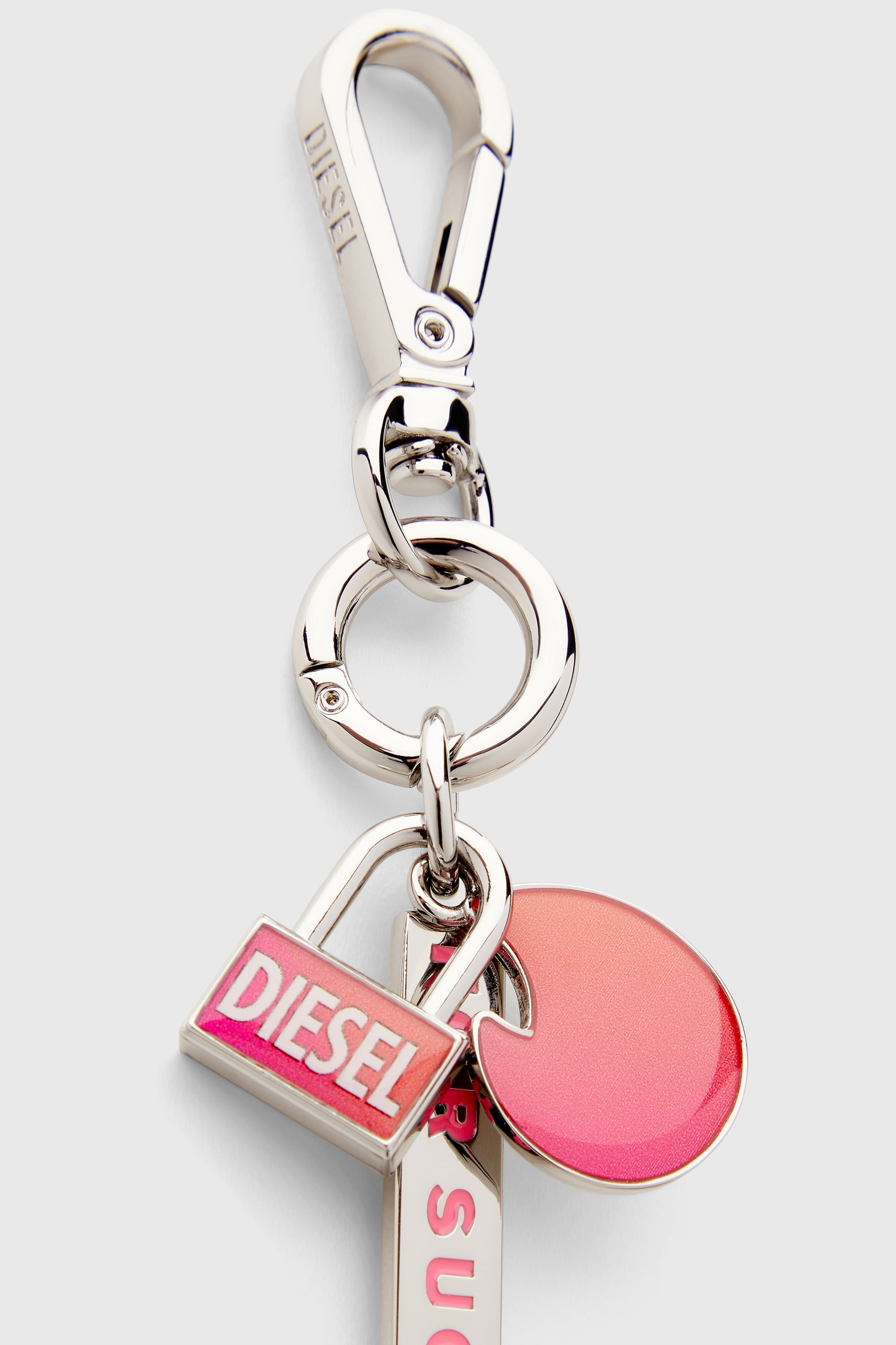 Women's Degradé metal keyring | Silver | Diesel {{Country}}