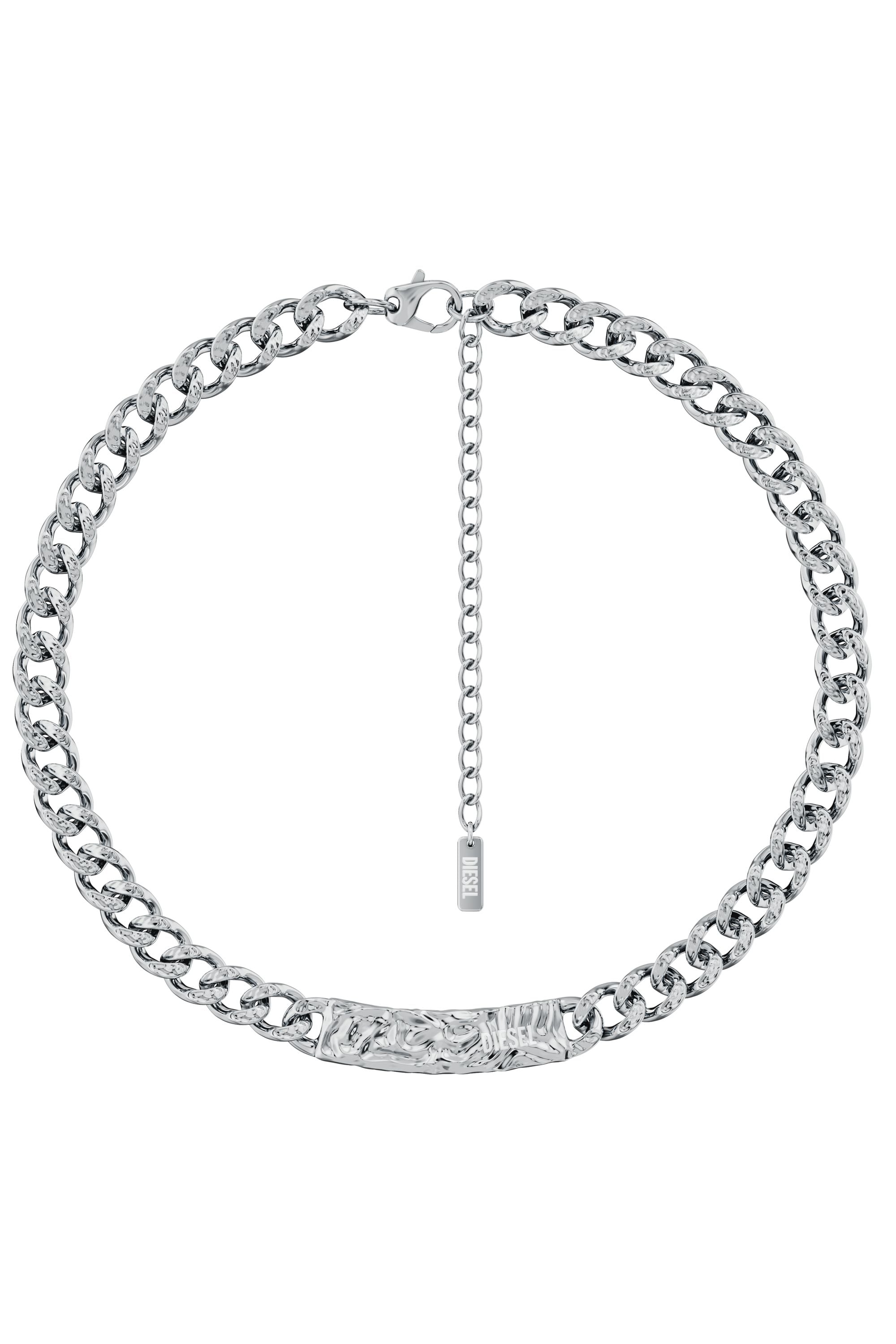 Diesel - DX1733040, Unisex's Stainless Steel Chain Necklace in Silver - 1