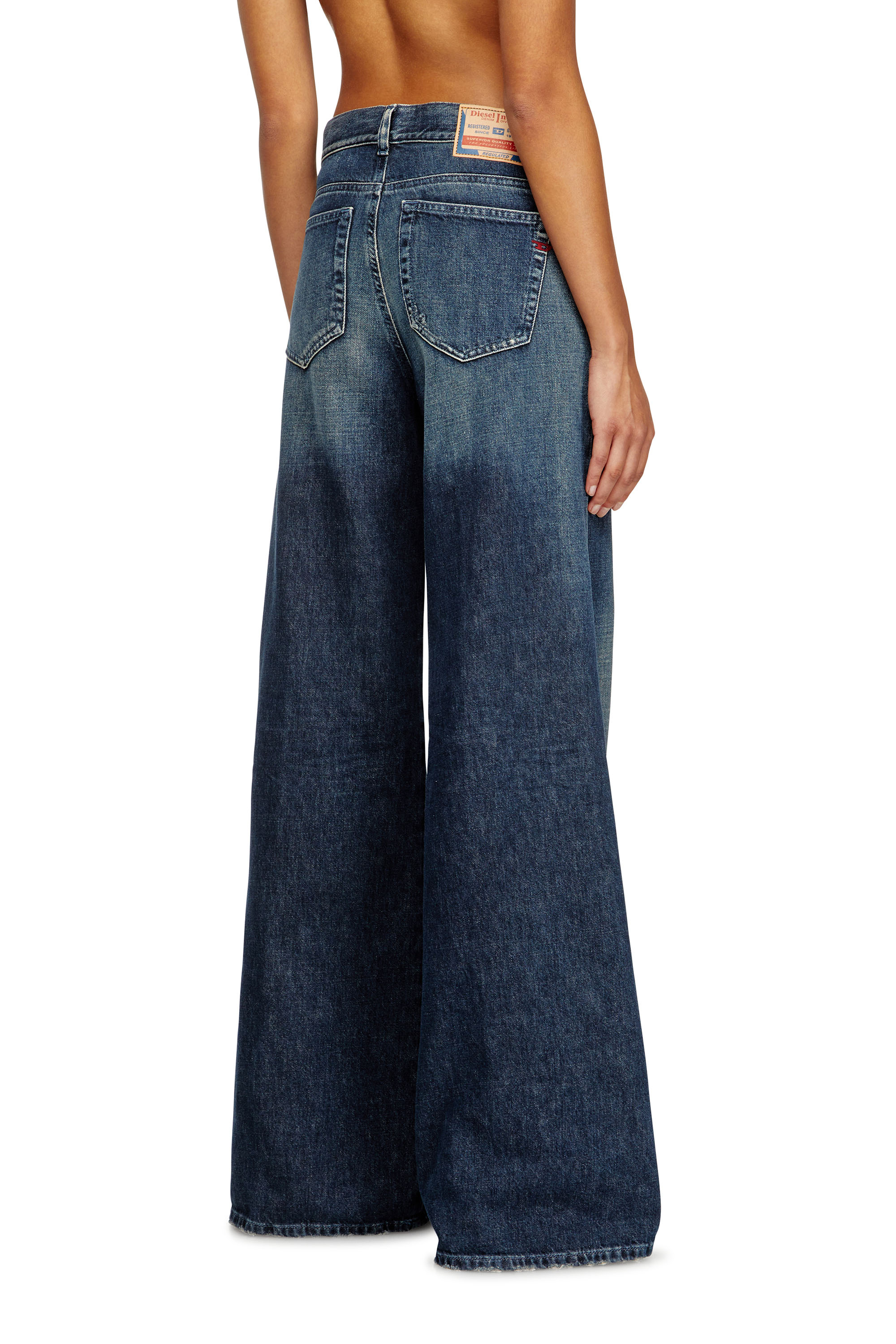 Diesel - Flare Jeans 1978 D-Akemi 09N70 Mujer, Azul Oscuro - 4