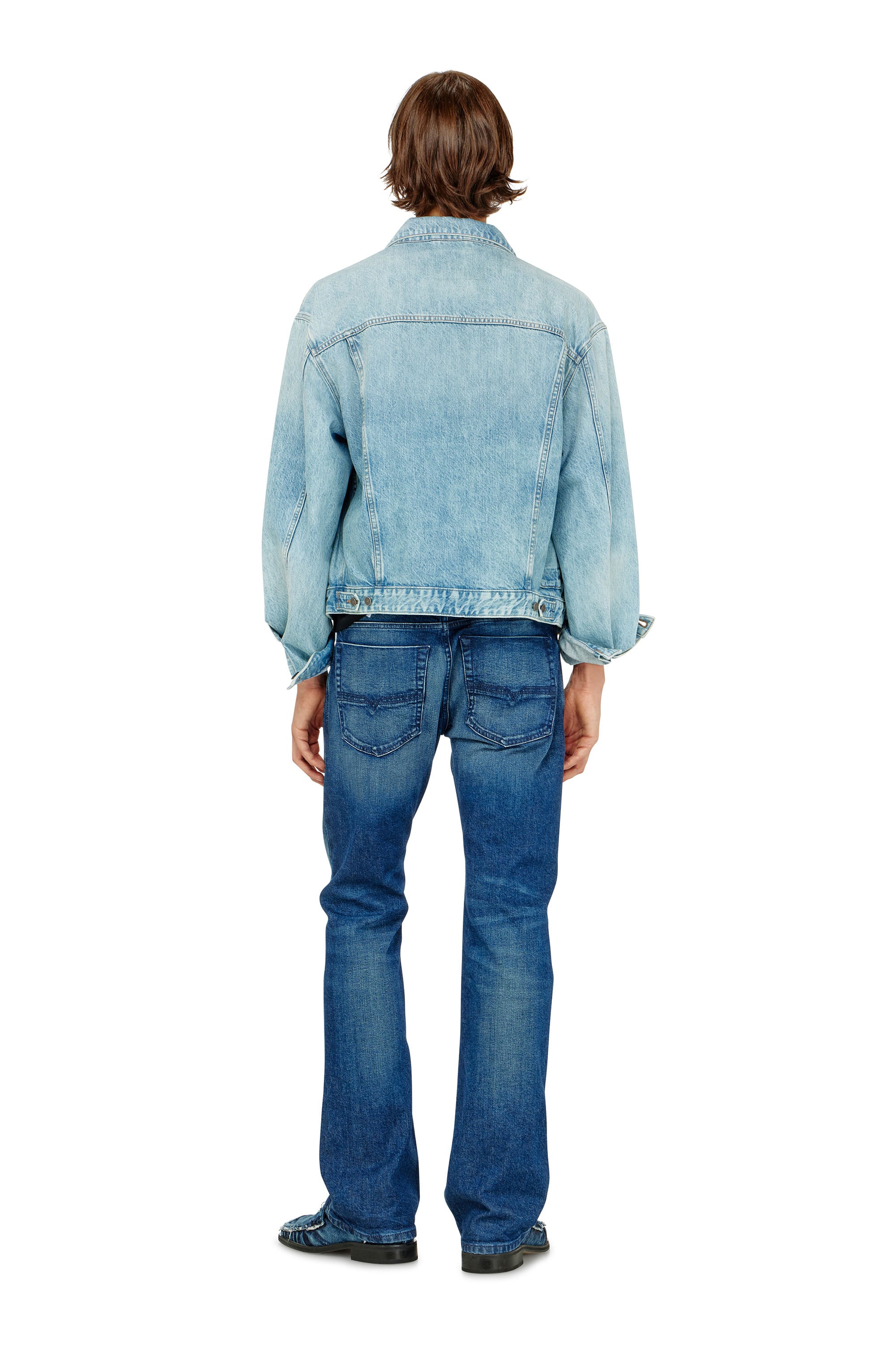 Diesel - Bootcut Jeans 2007 Zatiny 09L51 Homme, Bleu Fonc&eacute; - Image 3