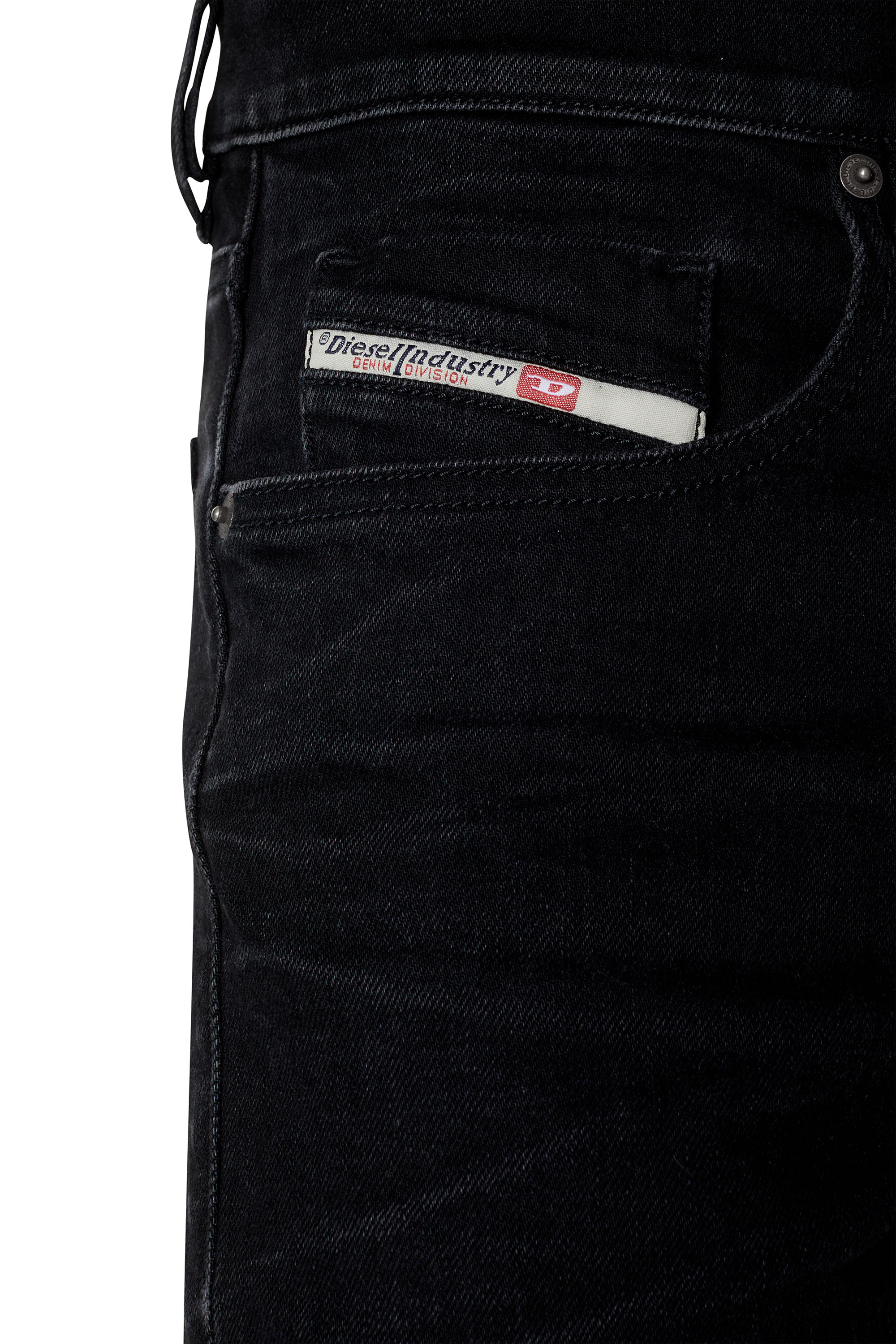 Diesel - Slim Jeans 2019 D-Strukt 09D48 Hombre, Negro/Gris oscuro - 3