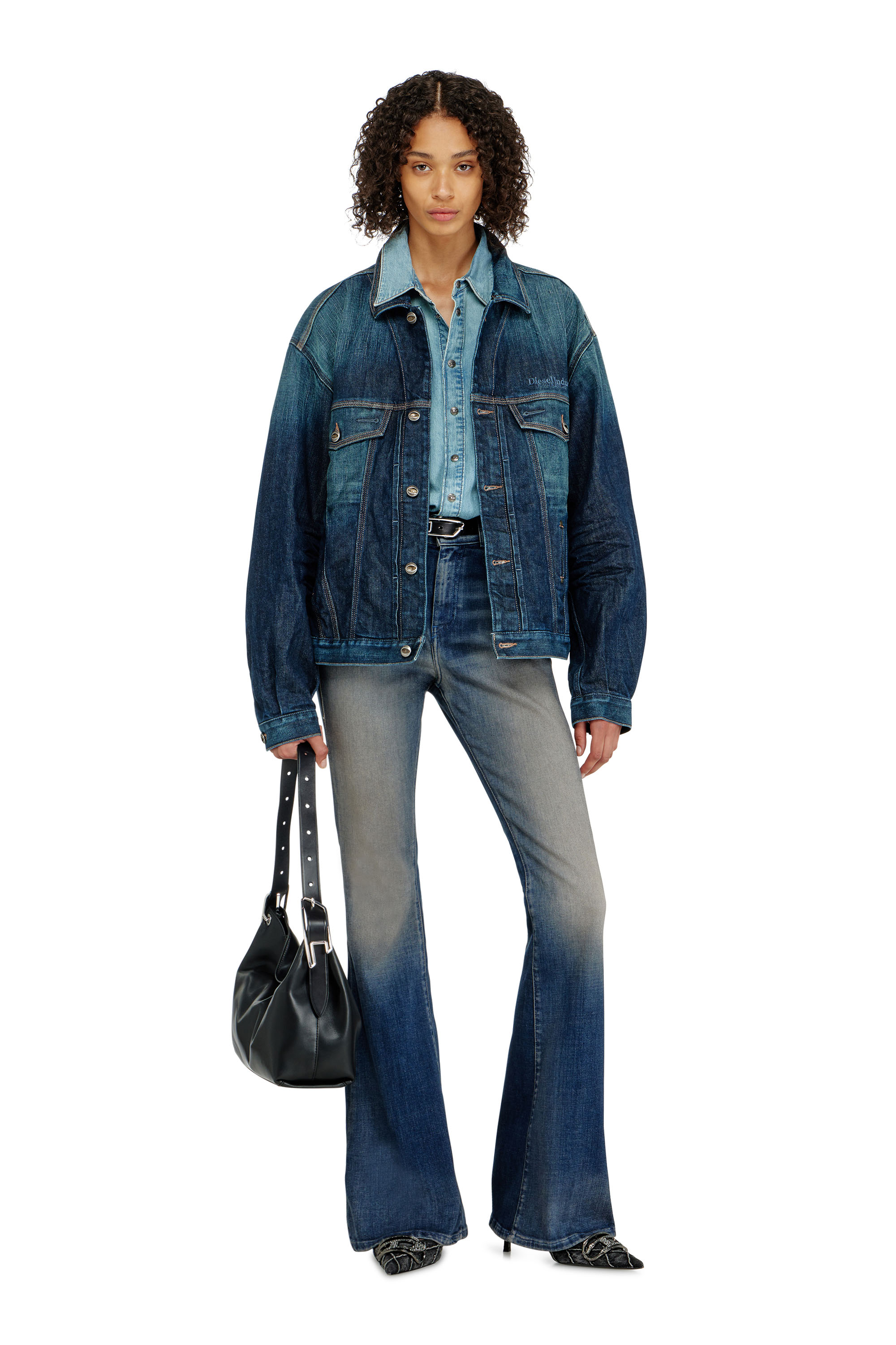 Diesel - Bootcut Jeans 1973 D-Partt 09P67 Mujer, Azul Oscuro - 1
